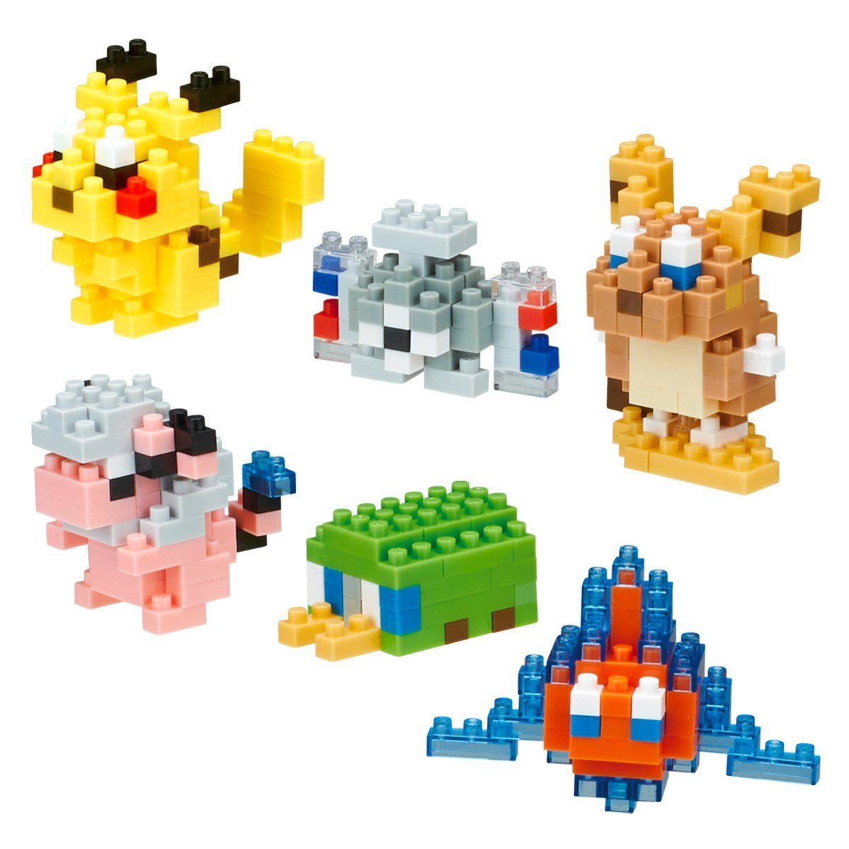 nanoblock Steckspielzeug NBMC-08B Pokémon mininano Electric 6 Figuren 3D Puzzle