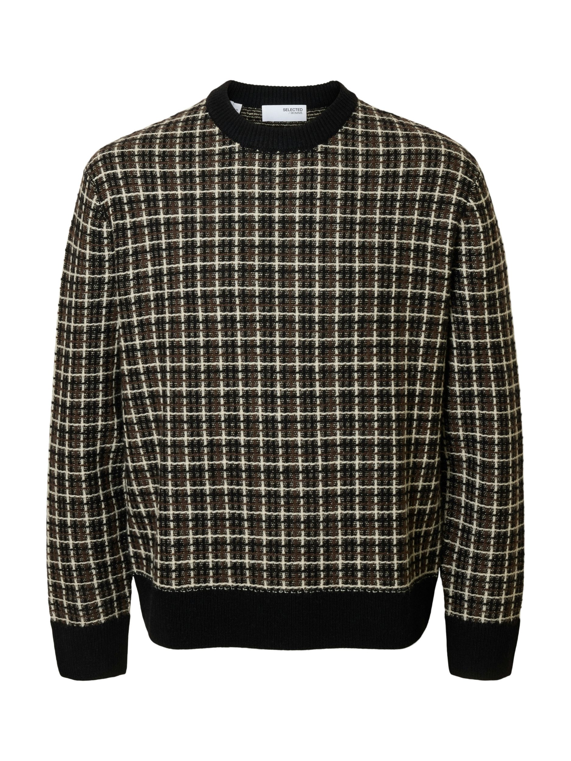 SELECTED HOMME Вязаные свитера SLHMIKOLAS LS KNIT RELAXED CREW NEC