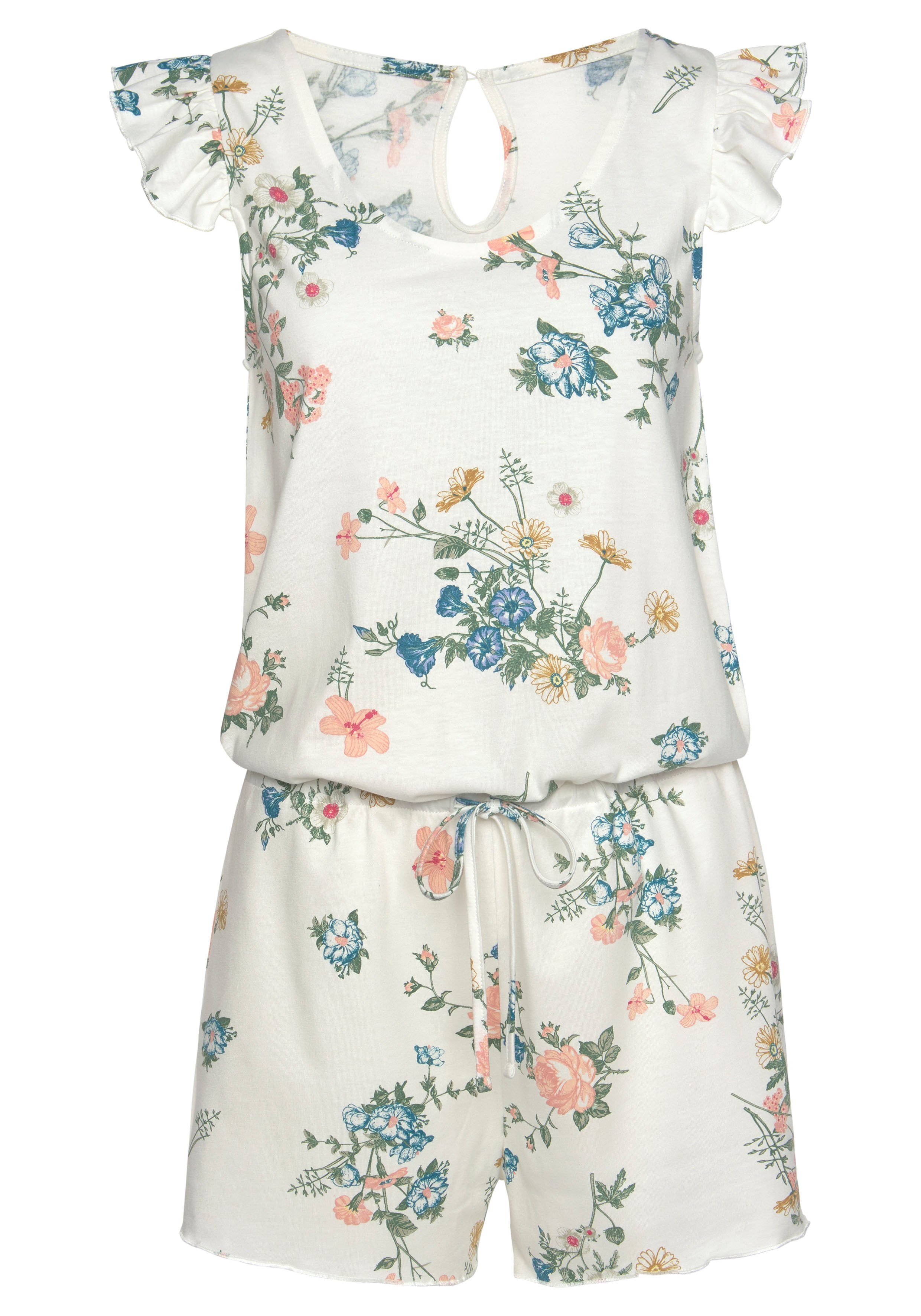 Vivance Dreams by Lascana Playsuit mit Rüschen an der Schulter – Bild 2 von 5