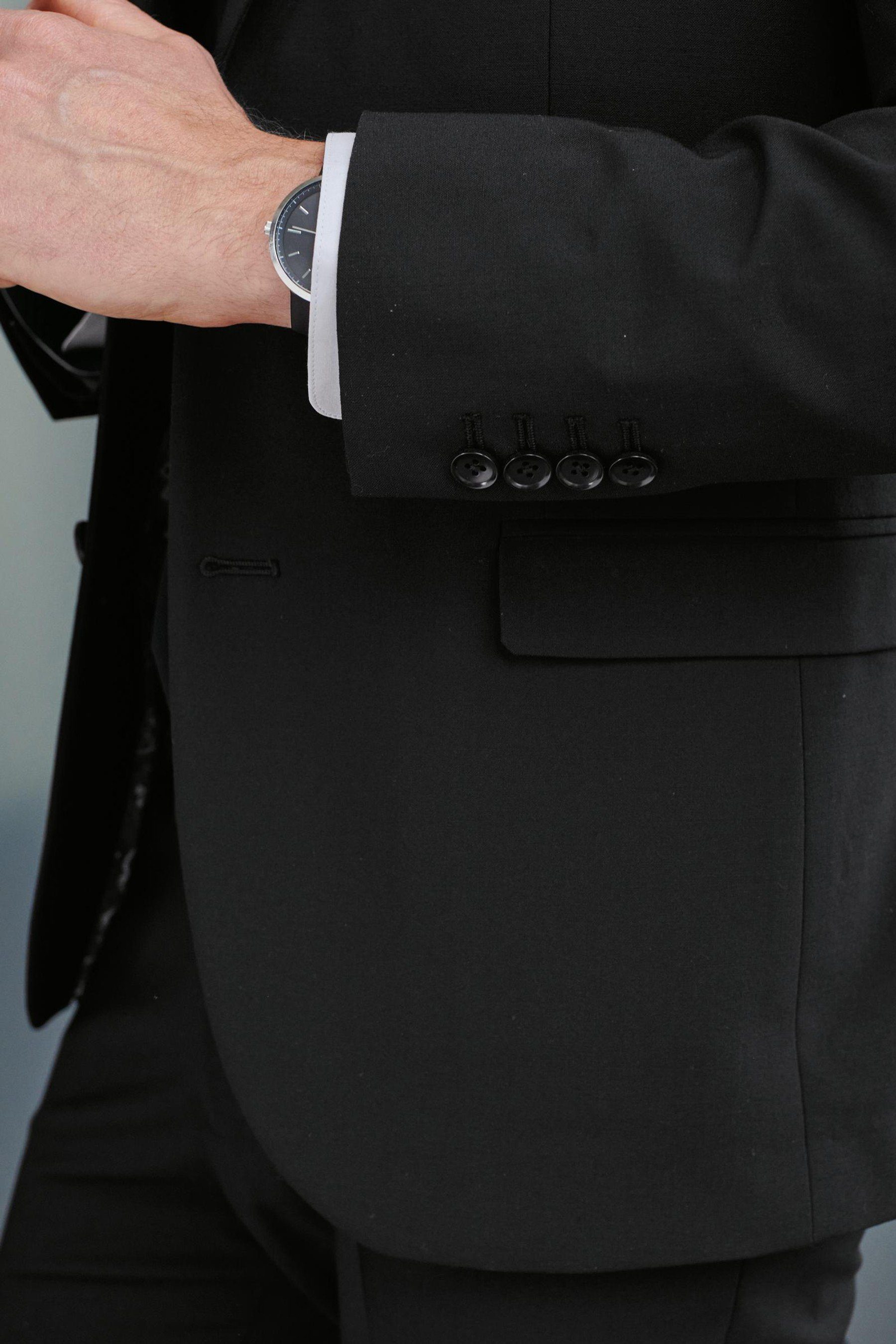 Herren Sakkos Next Baukastensakko Signature Motionflex Anzug: Slim Fit Jacke