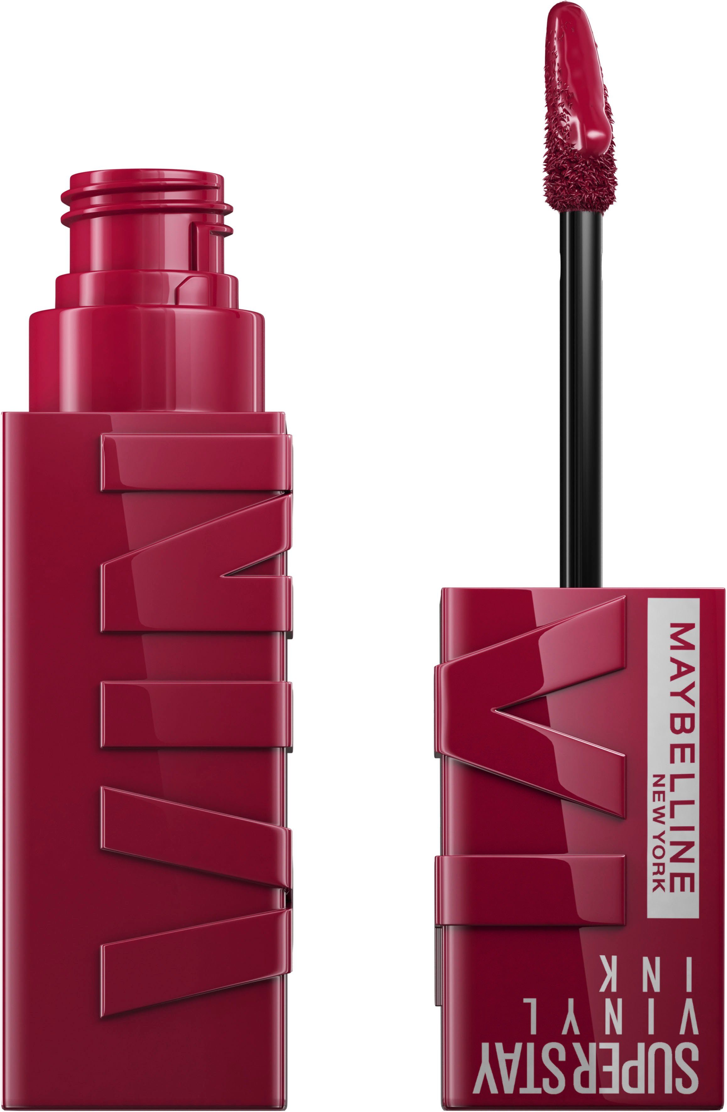MAYBELLINE NEW YORK Lippenstift Super Stay Vinyl Ink, mit natürlichen Inhaltstoffen