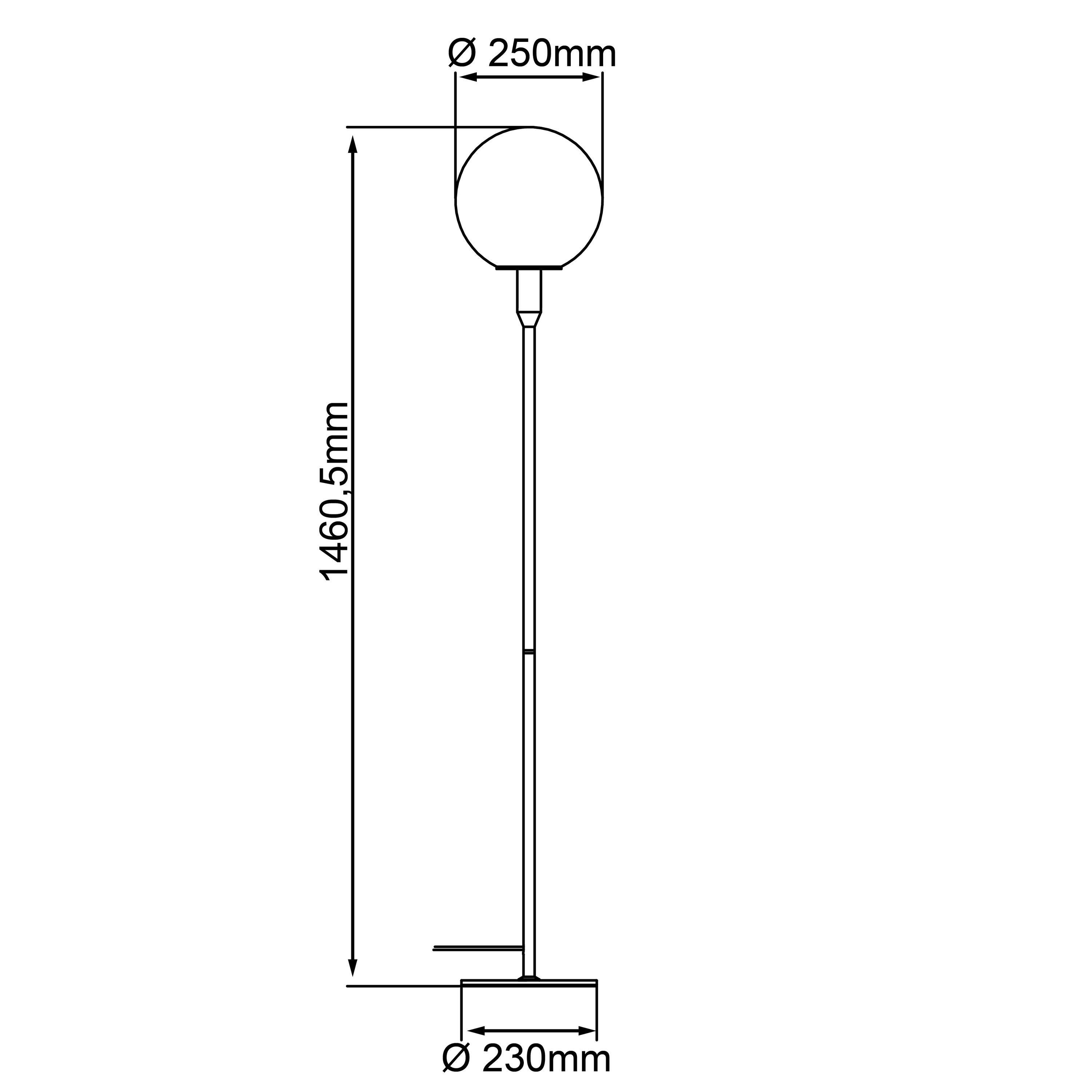 1flg 52 Brilliant gold/rauchglas, Stehlampe W A60, 1x Metall/Glas, E27, Gould Standleuchte Gould,