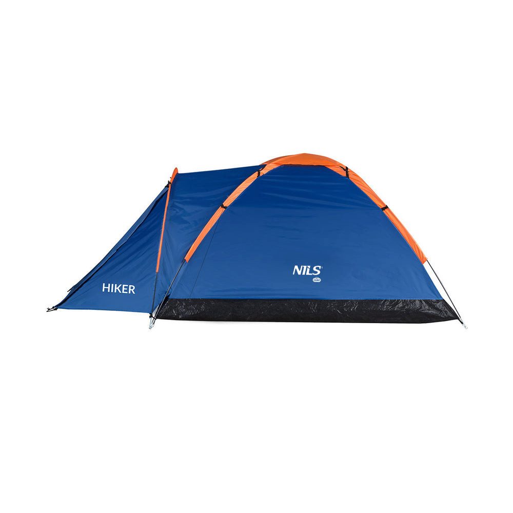 NILS CAMP Gruppenzelt NC6010 Campingzelt Faltzelt, Personen: 2 (Spar-Set, 1 tlg., Einfache Montage), Moskitonetz und Dachventilation für angenehmes Schlafklima