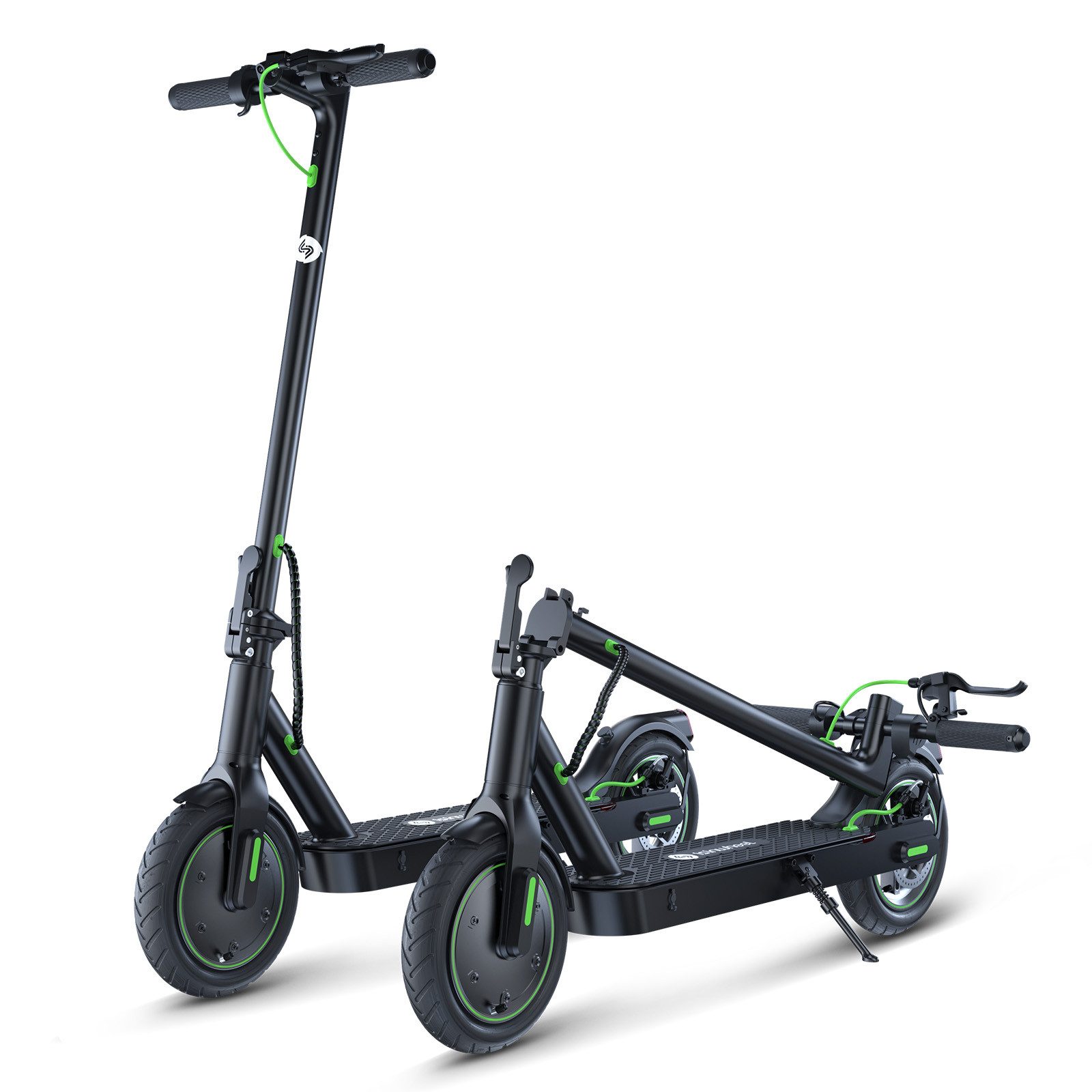 iscooter E-Scooter 2 Stück 8.5 Zoll E Скутеры mit Straßenzulassung, Doppelfederung, 350,00 W, 20,00 km/h, 30 KM Reichweite, klappbar, Duales Bremssystem, Belastung bis 120kg