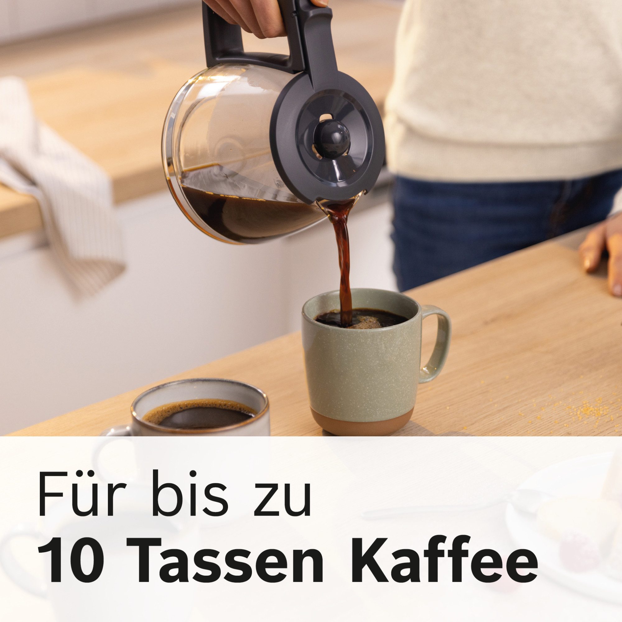 BOSCH Filterkaffeemaschine MyMoment TKA3M134, 1,25l Kaffeekanne, Papierfilter 1x4, 60min Warmhaltefunktion, Aroma intense, Entkalkungsprogramm, 1200 W – Bild 4 von 5