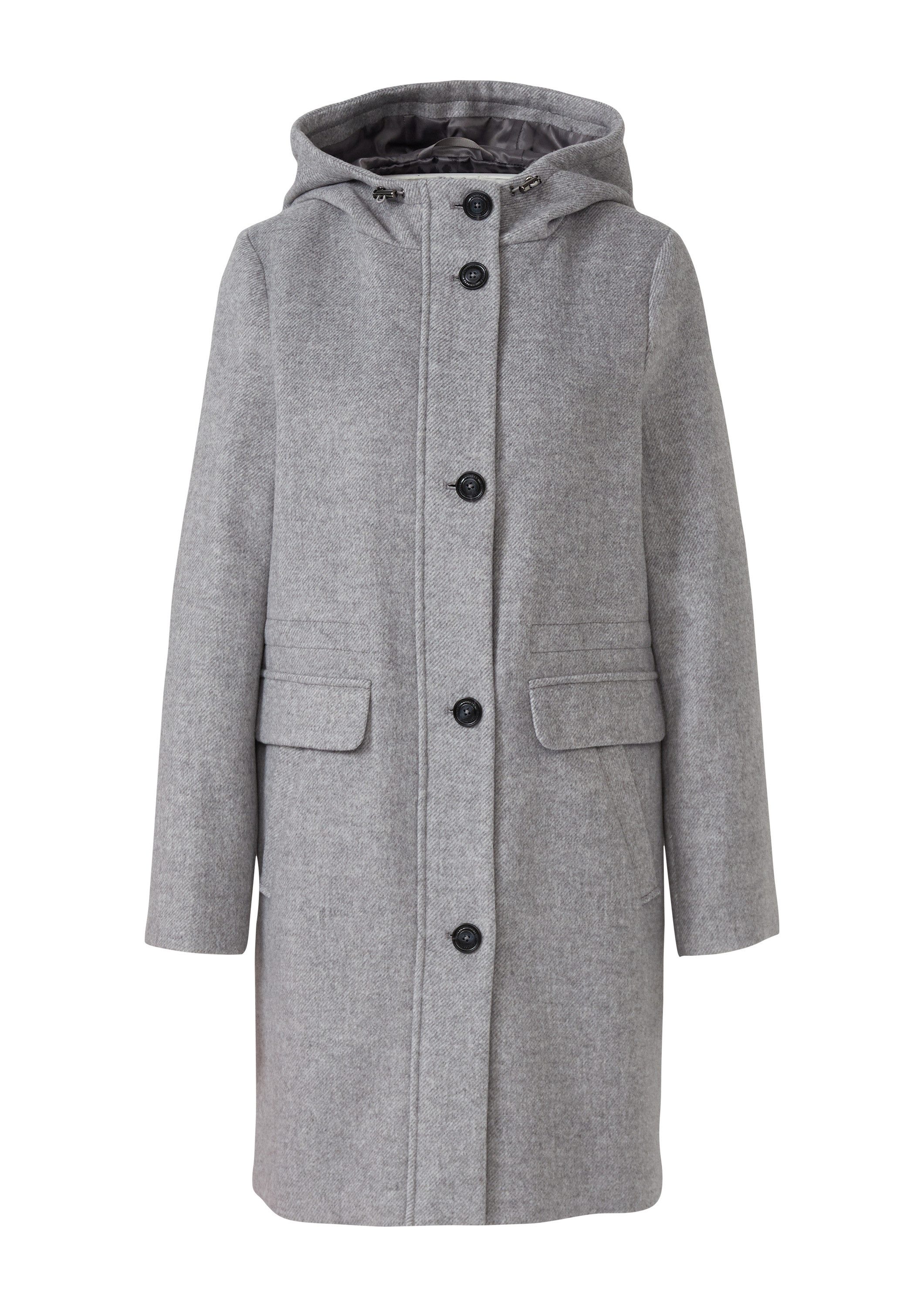 s.Oliver Funktionsmantel Outdoor-Mantel Parka aus Wollmix mit Weitenregulie günstig online kaufen