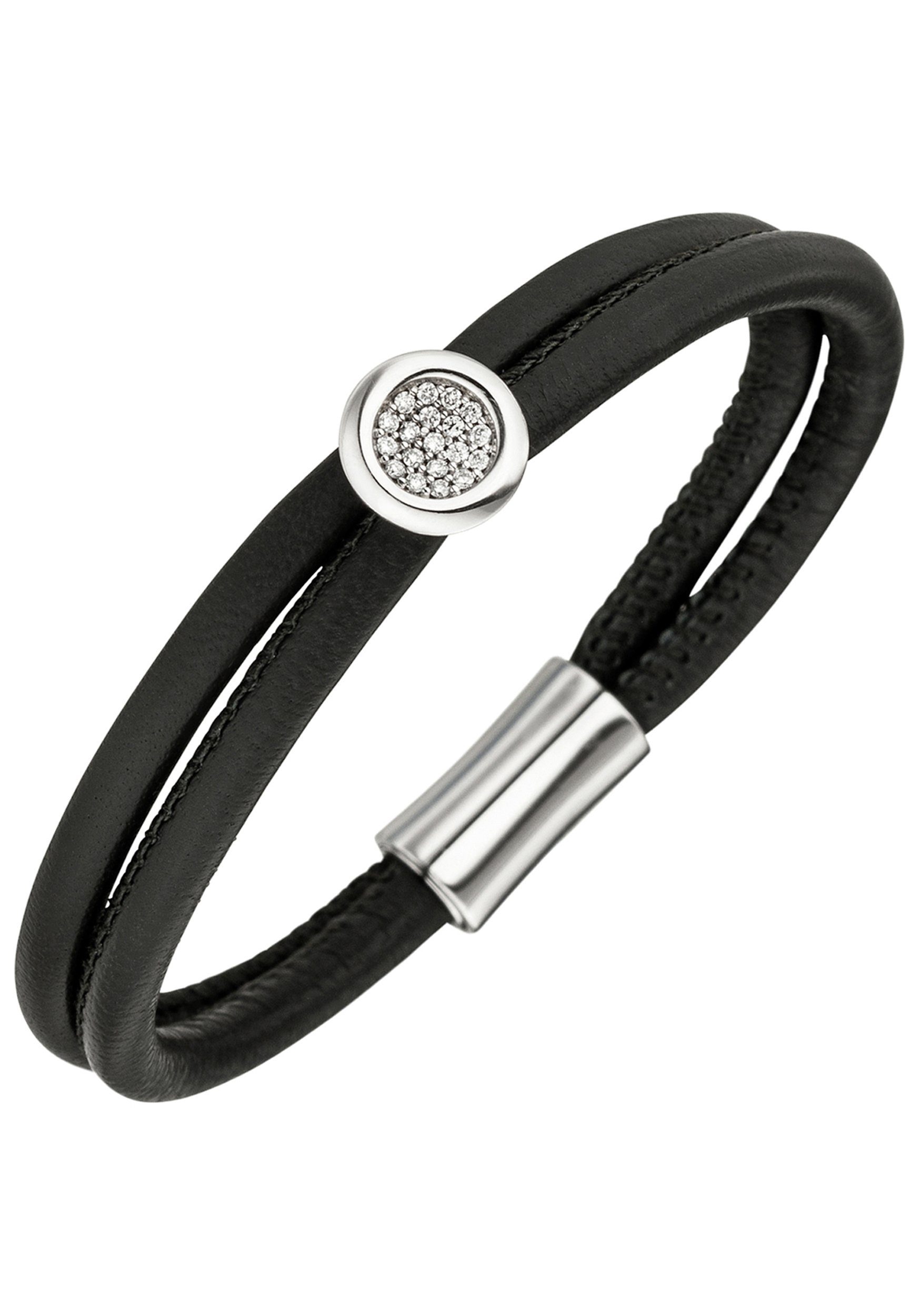 JOBO Lederarmband, 2-reihig Leder und 58... JOBO Lederarmband, 2-reihig Leder und 58...