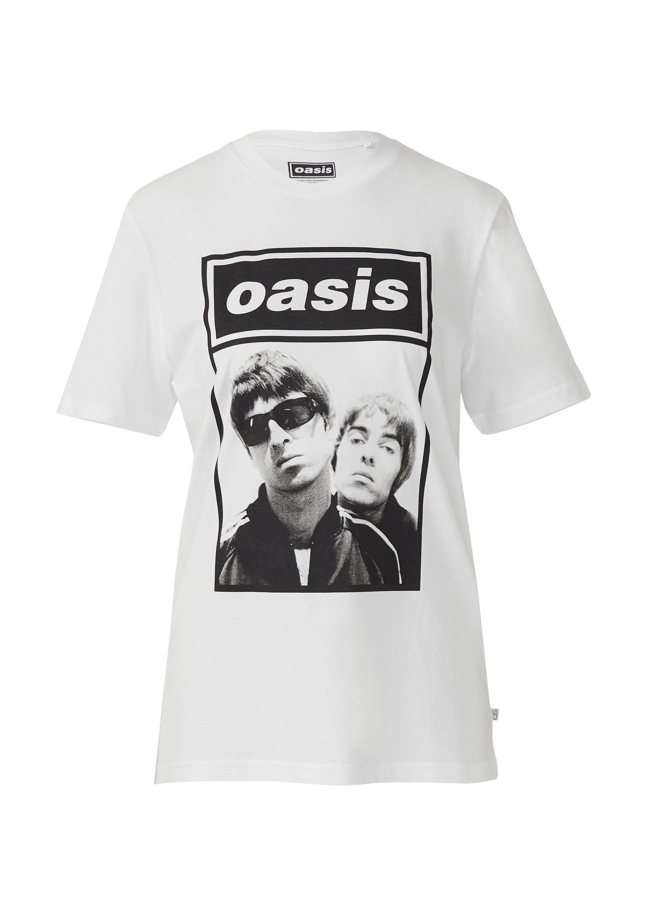 QS Kurzarmshirt T-Shirt Unisex Oasis® Band-Shirt günstig online kaufen