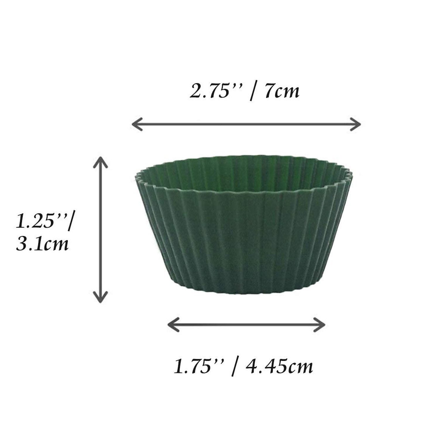 TUWENA Silikonform Cupcake-Formen, Backformen aus Silikon Muffinform Silikonformen, (12-tlg), Antihaftwirkung