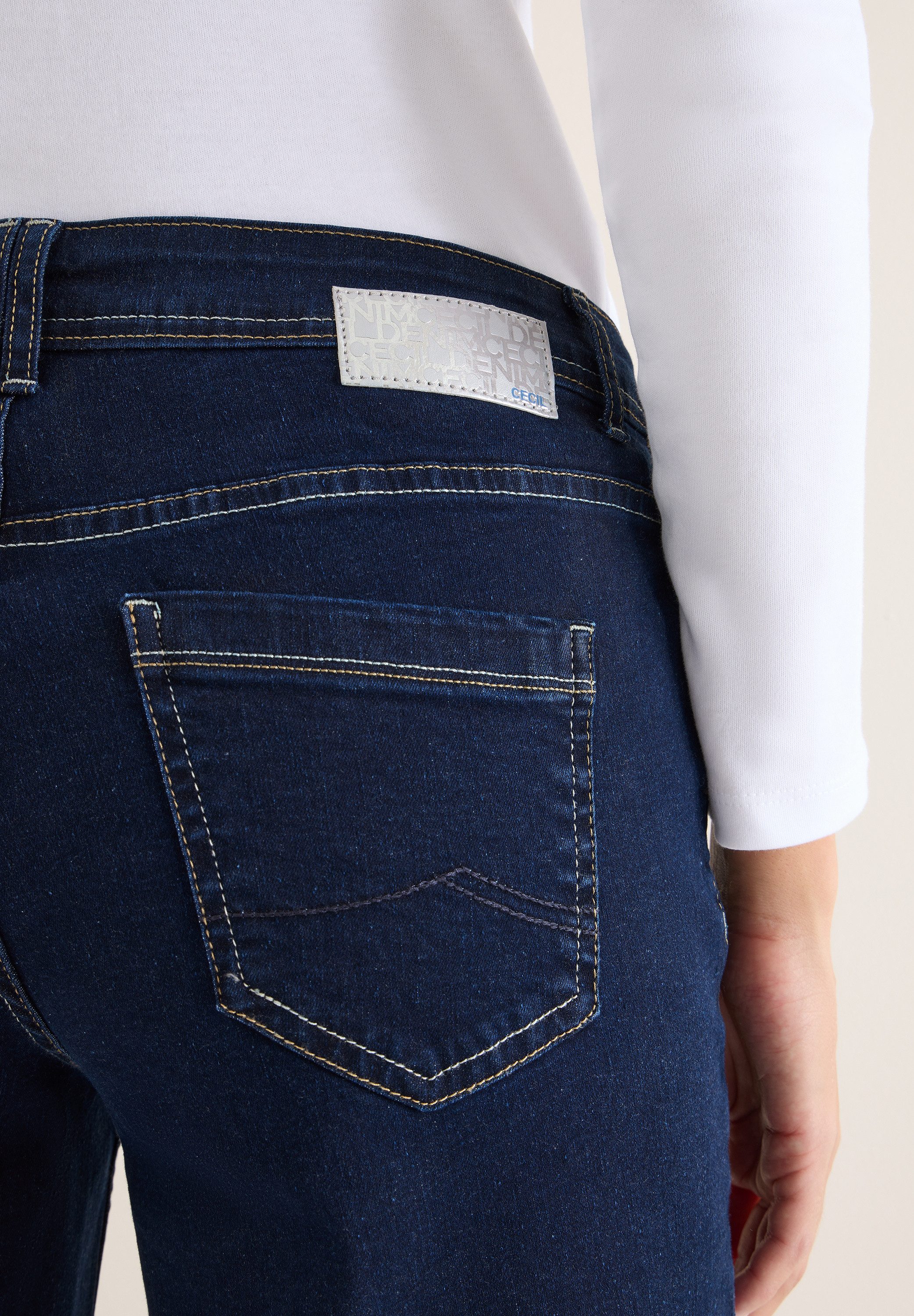 CECIL Straight-Jeans im Five-Pocket Style