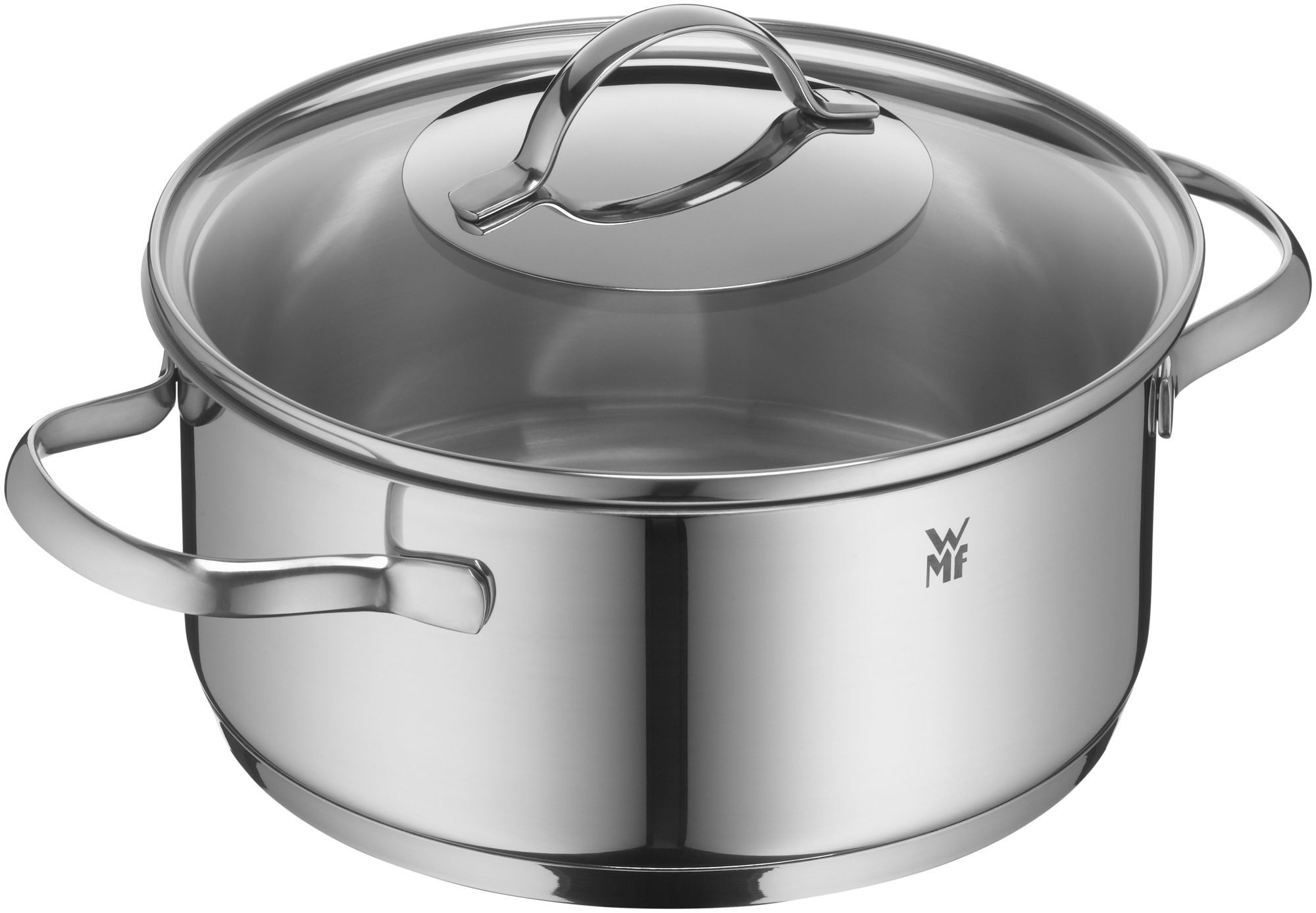 WMF Topf-Set Provence Plus Topf Set, 5-teilig, Cromargan® Edelstahl rostfrei 18/10 (mit Glasdeckel, mit Glasdeckel), hitzebeständig und backofengeeignet bis 250°C