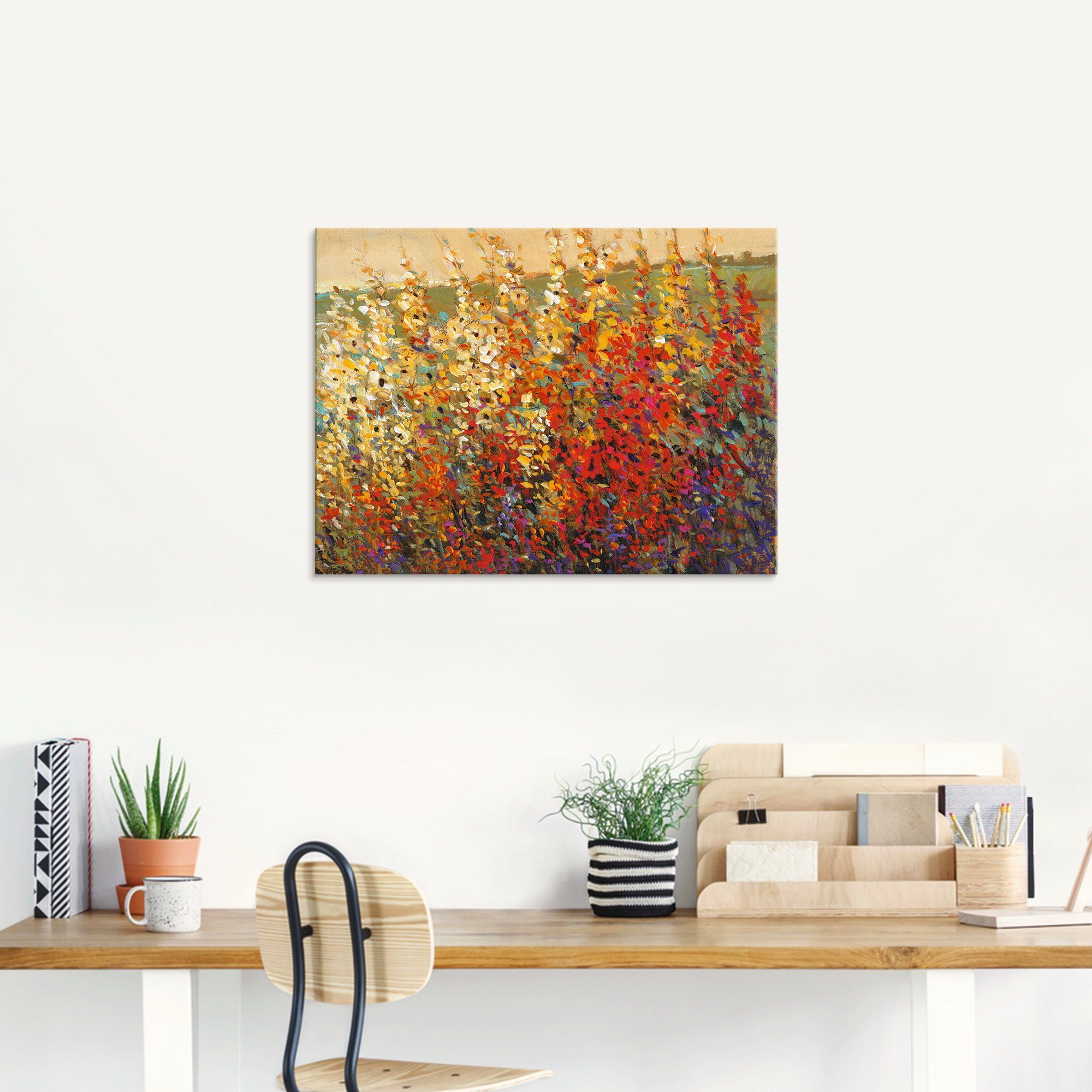 Artland Glasbild »Feld mit Herbstblumen I«, Blumenwiese (1 Stück)-HomeTrends