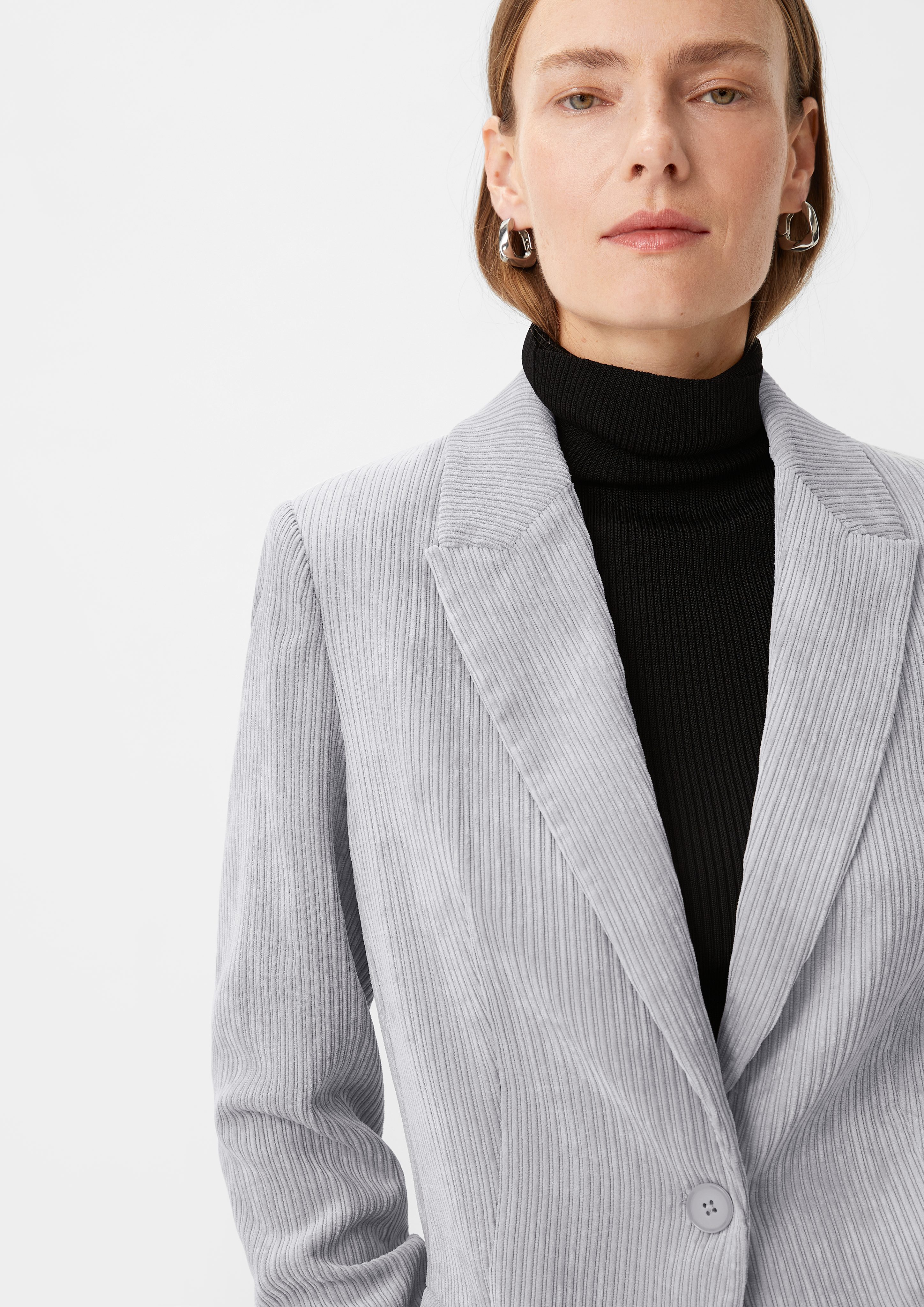 Comma Blusenblazer Blazer mit Feincordstruktur