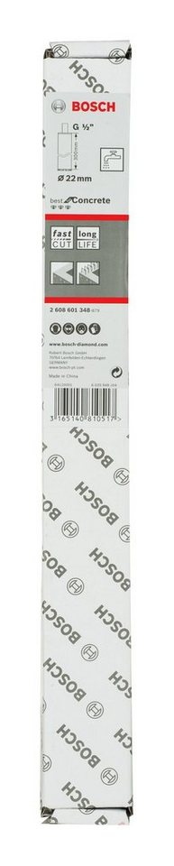Thumbnail - BOSCH Bohrkrone Pro Core Cutter wet, Ø 22 mm, Diamantnassbohrkrone, 22 x 300 mm, G 1/2 Zoll