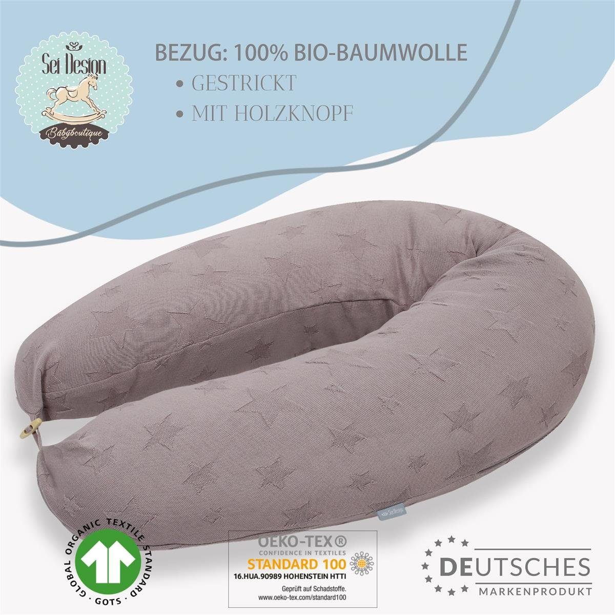 SEI Design Stillkissen Seitenschläferkissen Babynestchen Kuschelnest günstig online kaufen