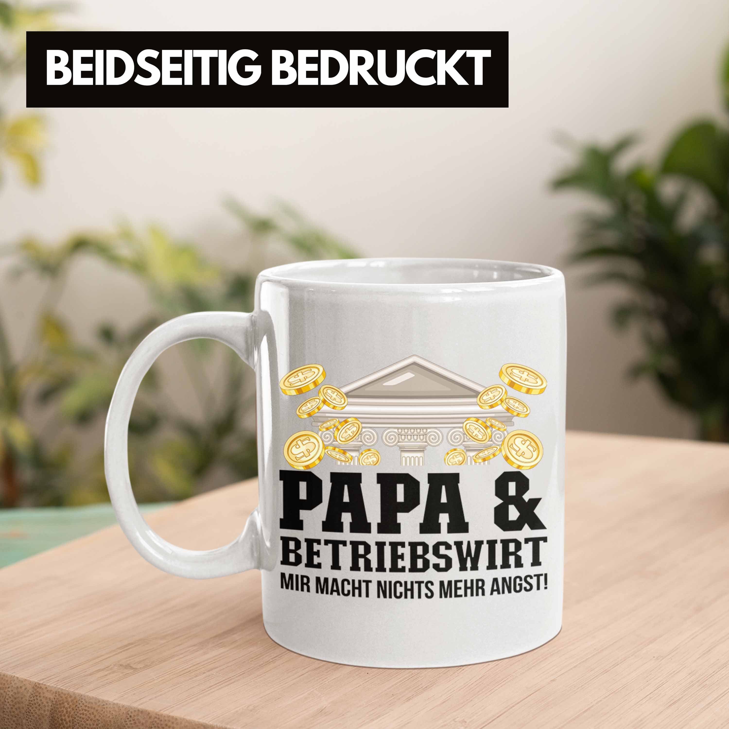 Trendation Trendation Tasse Betriebswirt BWL Ge Geschenkidee für Vater Weiss und Papa Tasse -