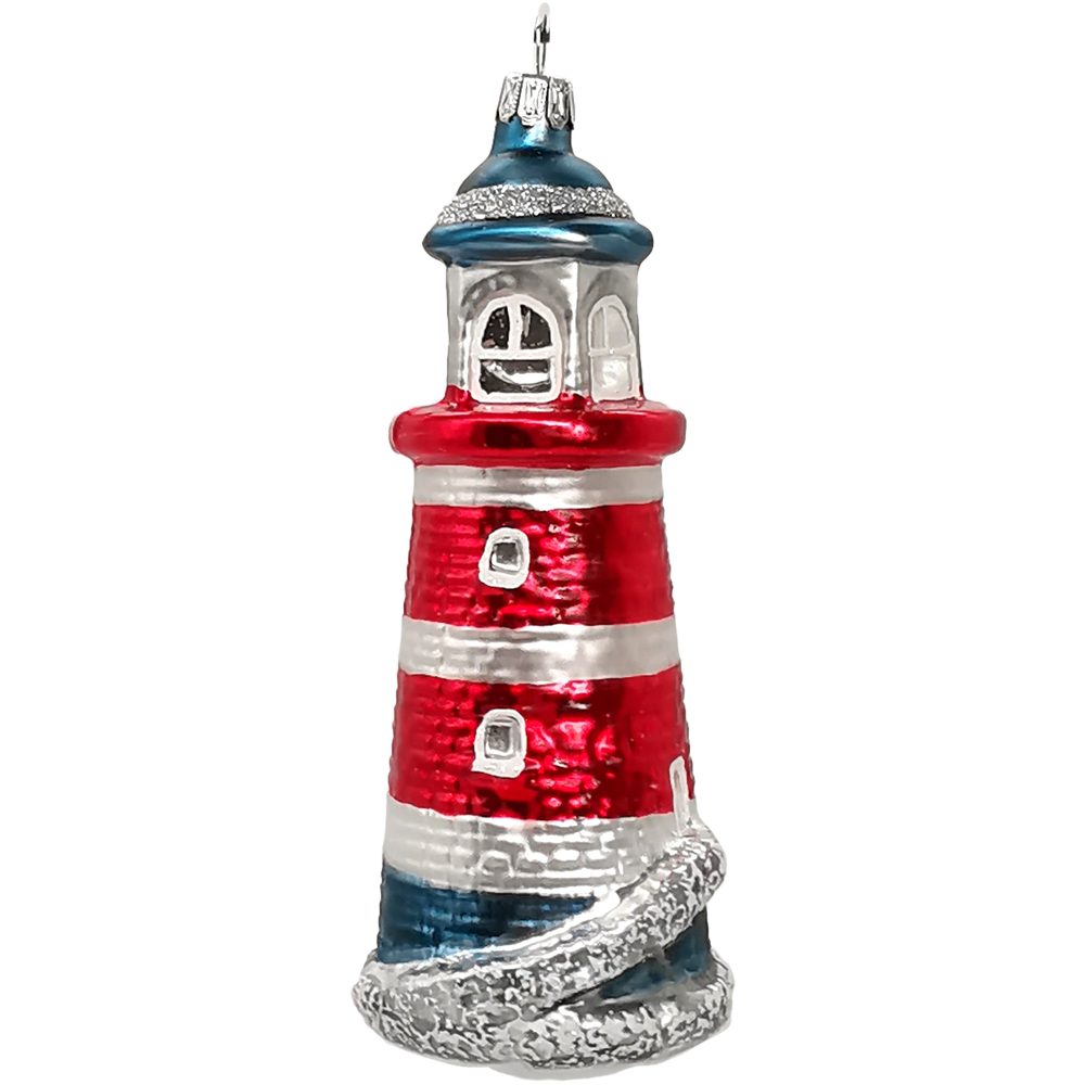 Thüringer Glasdesign Christbaumschmuck Leuchtturm 15cm (1-tlg), günstig online kaufen