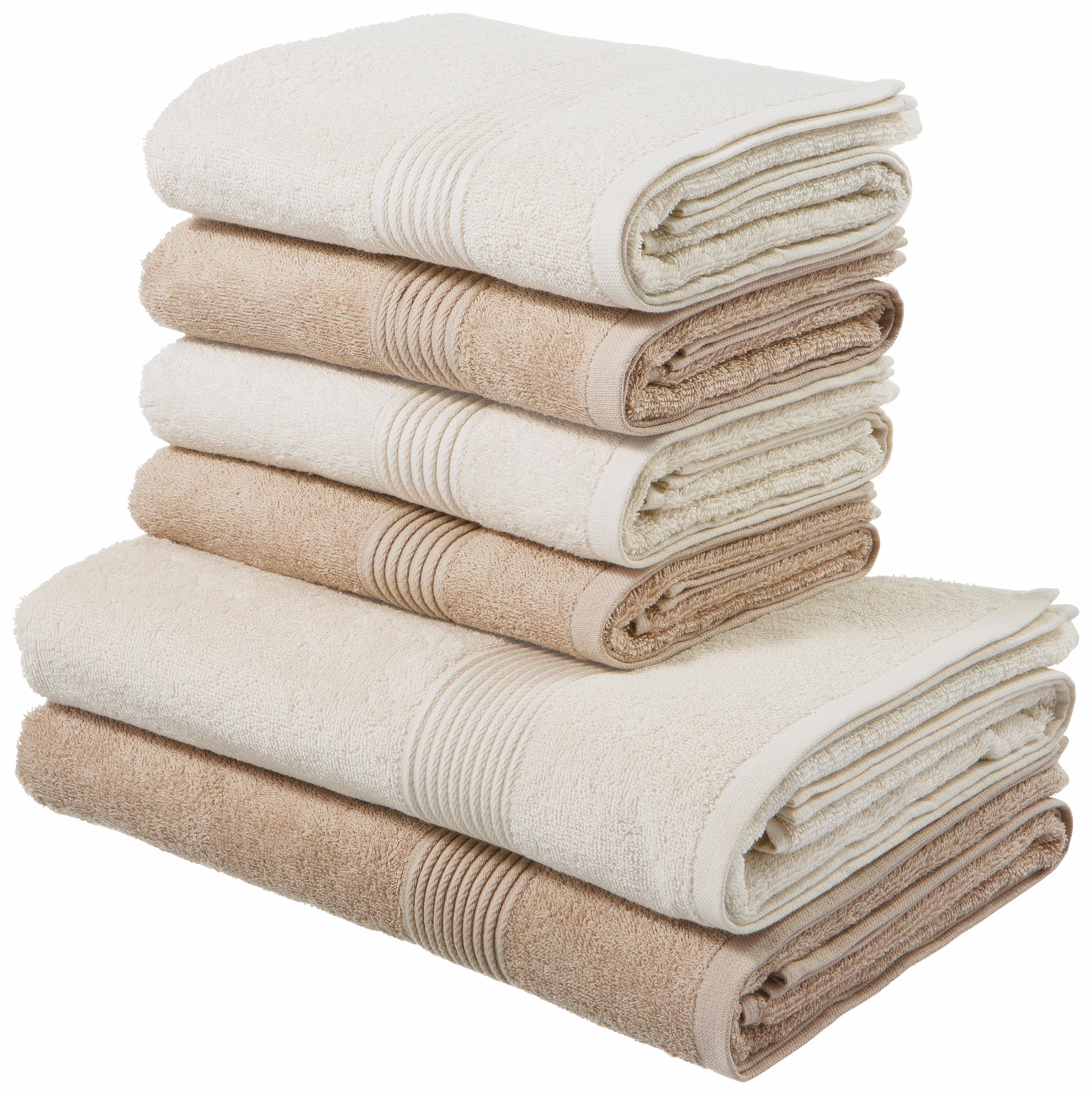 my home Handtuch Set Anna, 2 günstig online kaufen