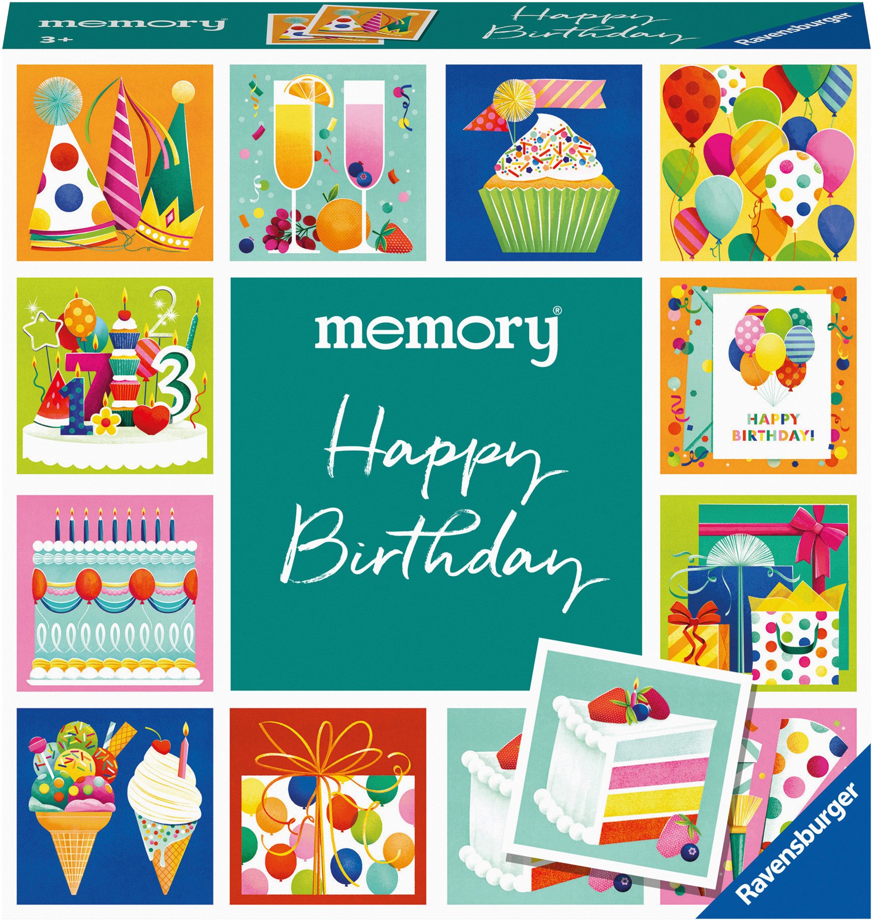 Ravensburger Spiel memory® moments - Happy Birthday, Kinderspiel, Made in Europe