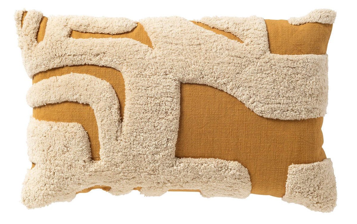 Dutch Decor Kissenhülle 'Milly' 30 x 50 cm Chai Tea - Gelb