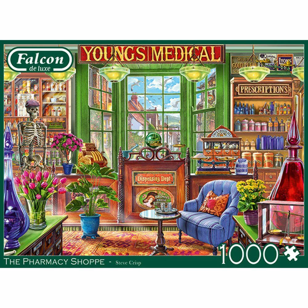 1000 Falcon Jumbo 1000 Puzzle The Shoppe Spiele Pharmacy Teile, Puzzleteile