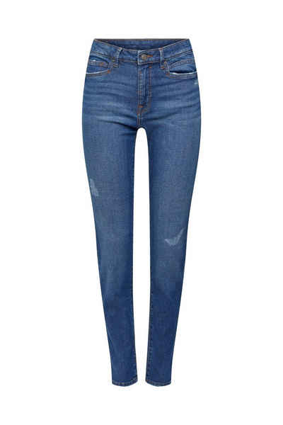 Esprit Slim-fit-Jeans Stretch-Jeans in Destroyed-Optik