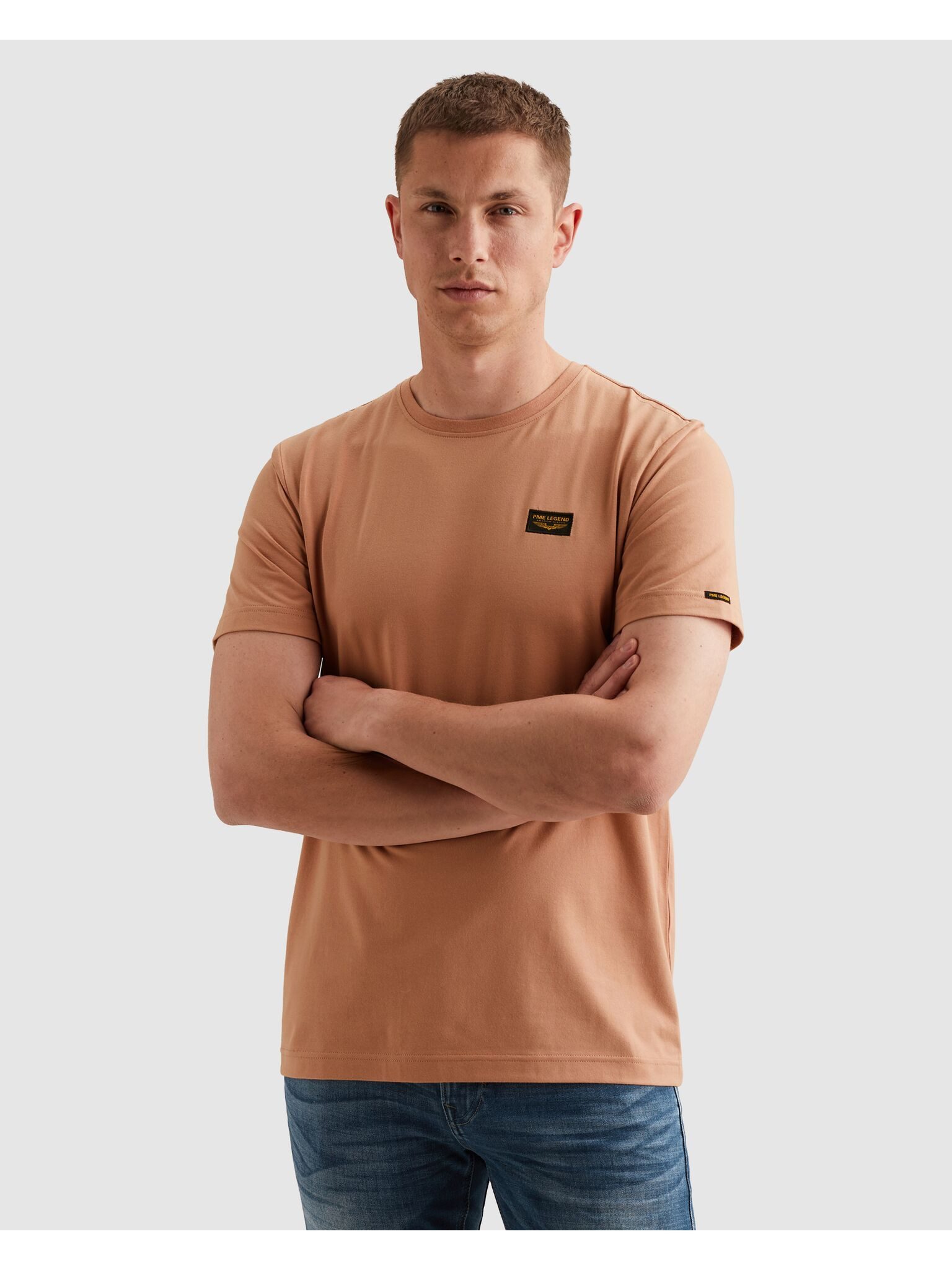 PME LEGEND T-Shirt mit Logobadge