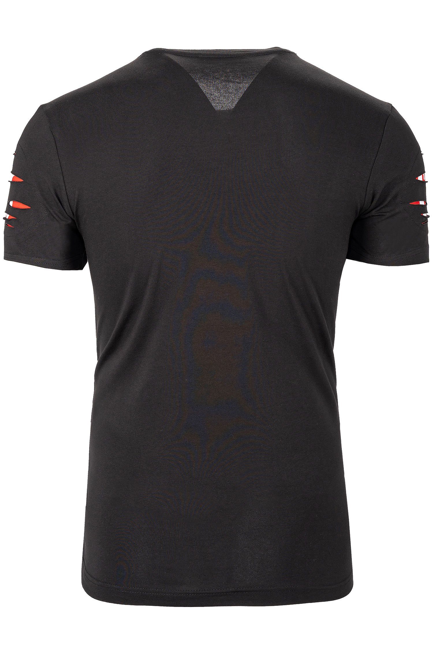 Cipo & Baxx Print-Shirt Extravagantes Kurzarm T-Shirt BA-CT772 im Ghost Rid günstig online kaufen