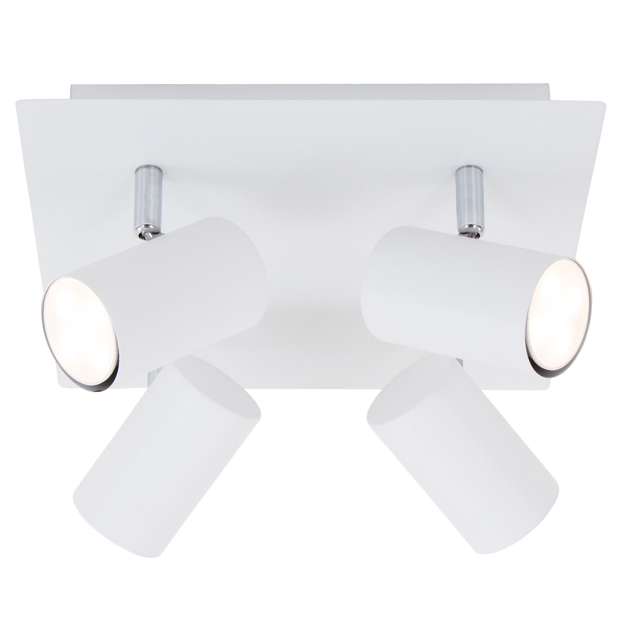 Briloner Leuchten Deckenspot LED Wandlampe Innen Wohnzimmer GU10, exkl. Leuchtmittel, ohne Leuchtmittel, 2700K - Extra - Warmweiß, Wandlampe, 12x8x12,3cm, Schwarz, max.40W, GU10, Innen, Wohnzimmer