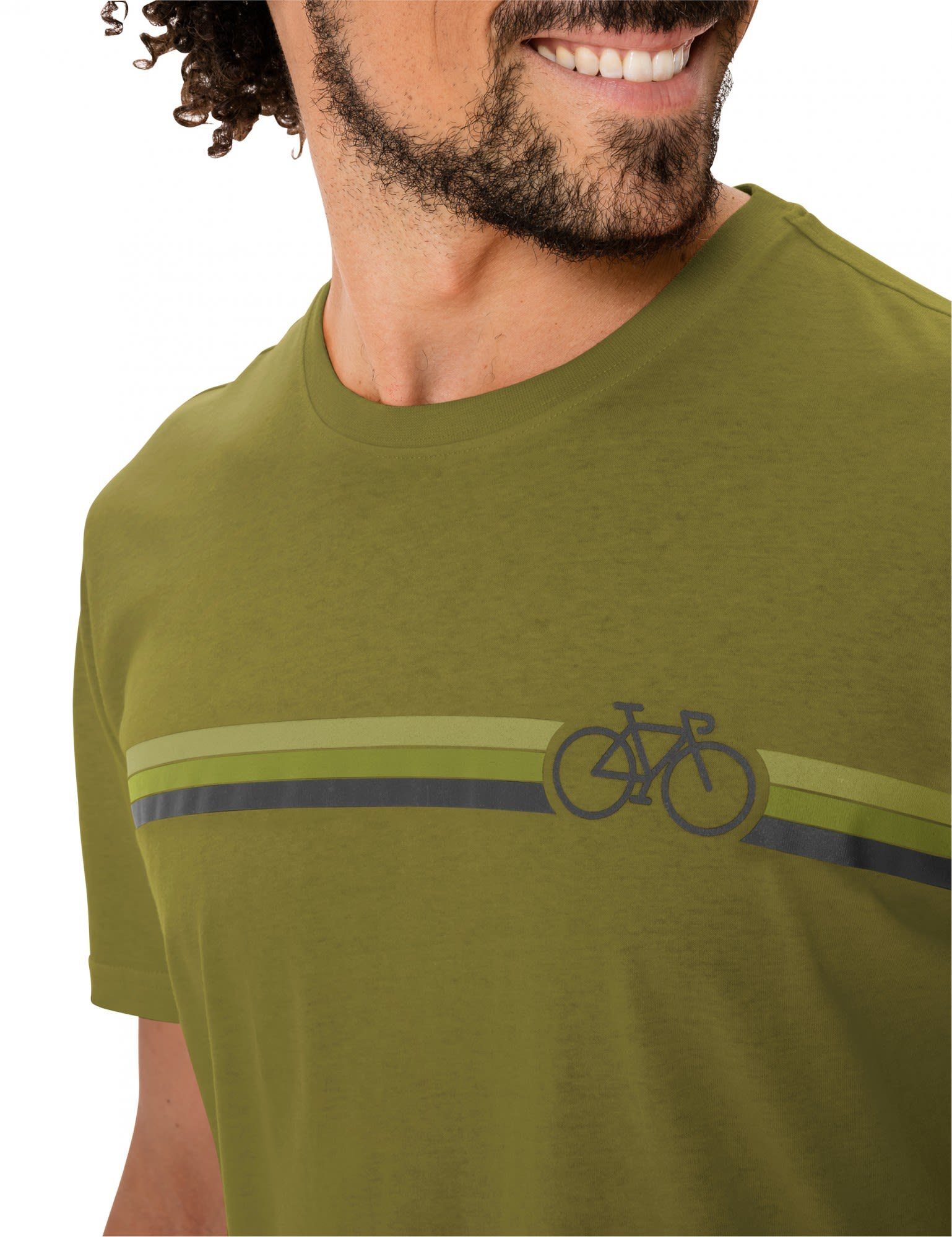 Cyclist T-Shirt Mens Kurzarm-Shirt VAUDE Bamboo Herren T-shirt V Vaude
