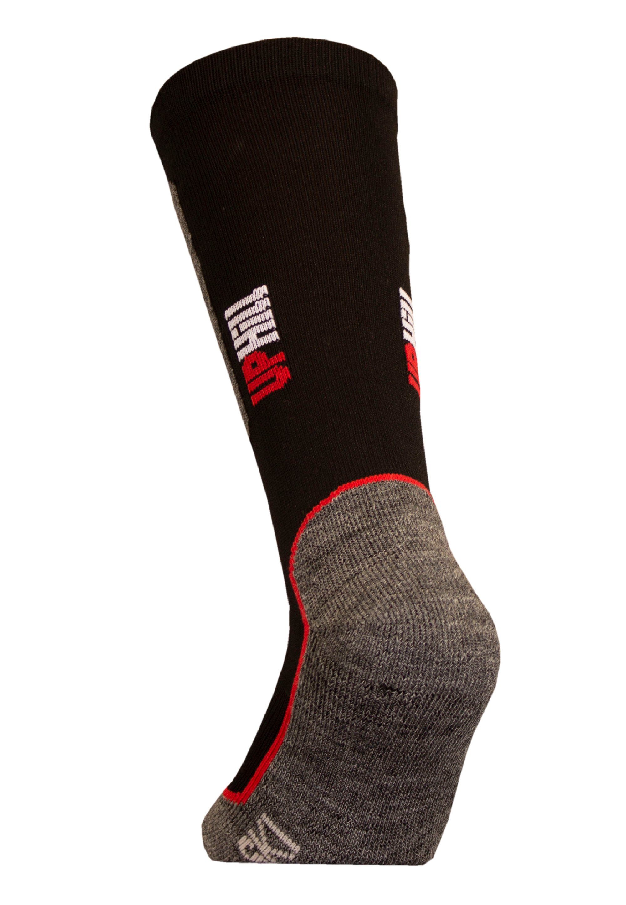 UphillSport Socken HALLA (1-Paar) JR mit praktischer Quick Dry-Technologie schwarz-braun