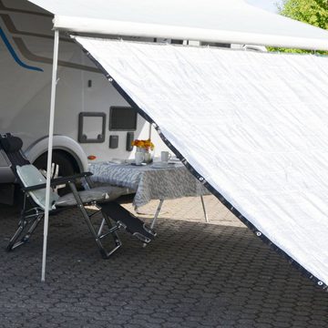 AMANKA Sonnensegel 4x4 m Alu Schattennetz Auto Abdeckung Hitzeschutz, Hund Sonnensegel Camping