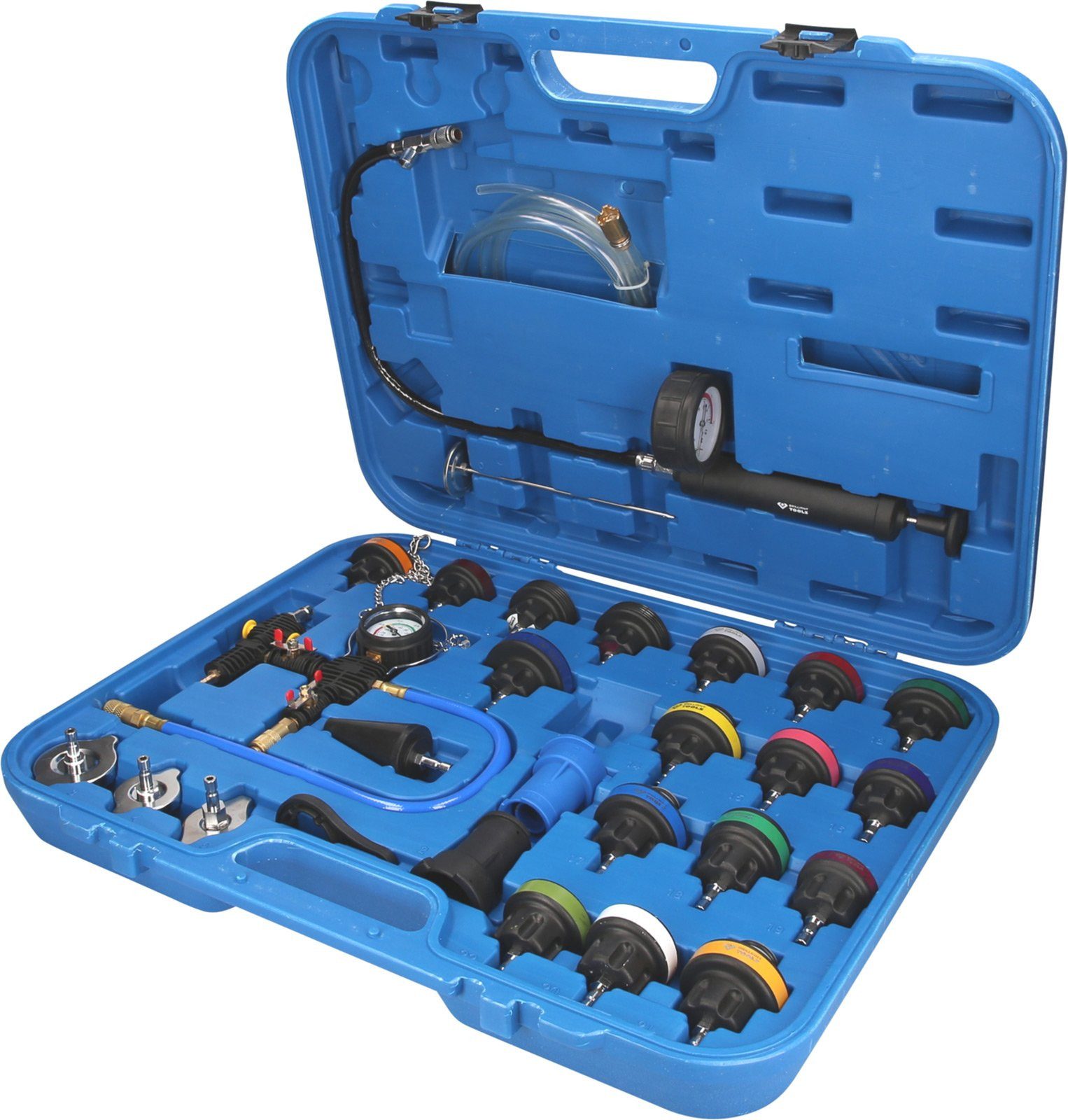 Brilliant Tools Druckluftschlauch BRILLIANT TOOLS Master Kühlsystem-Diagnose-Satz 28tlg. - BT521150