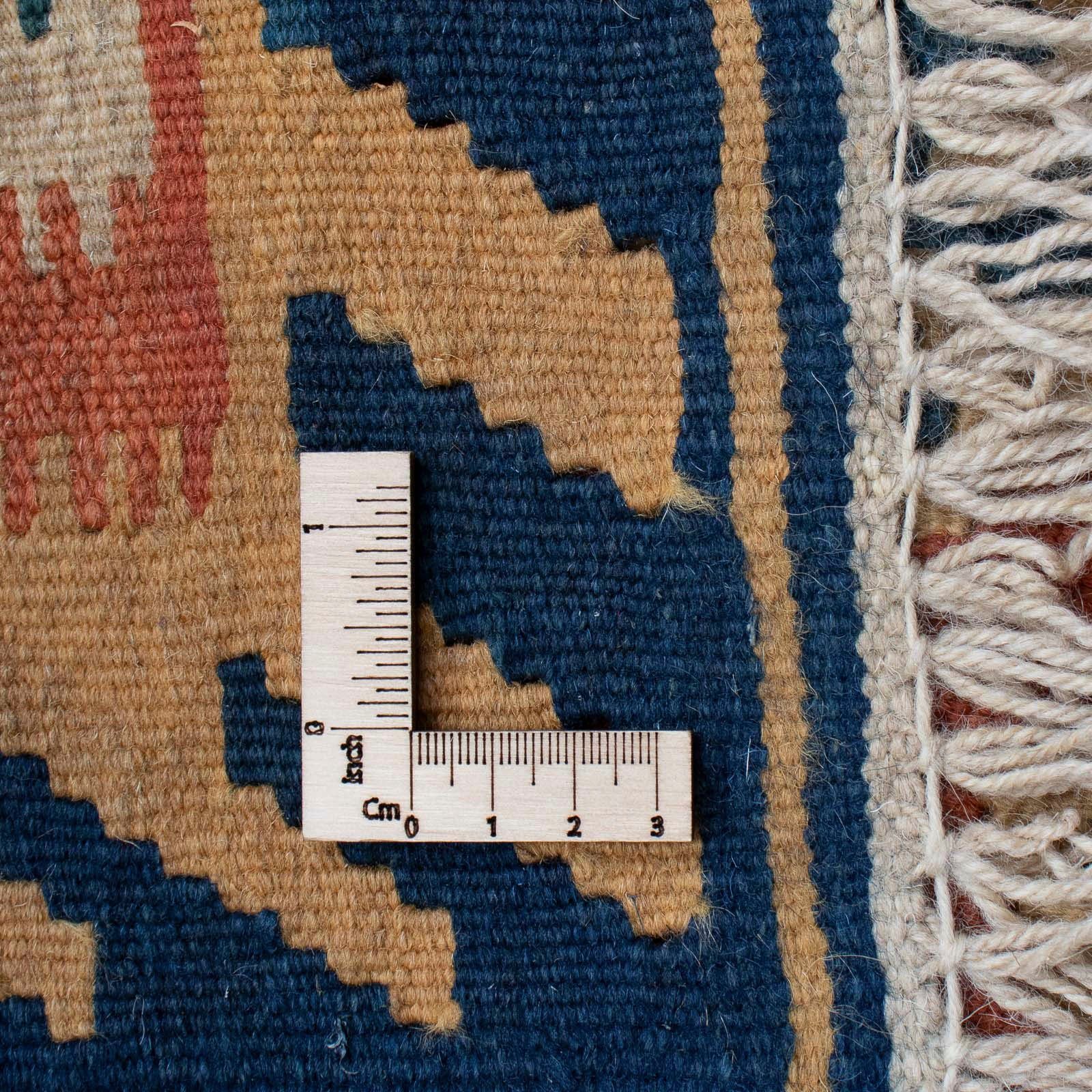 Nomadisch Kelim rechteckig, Höhe: Wendeteppich Fars 4 mm, x cm, 182 morgenland, 123 Wollteppich