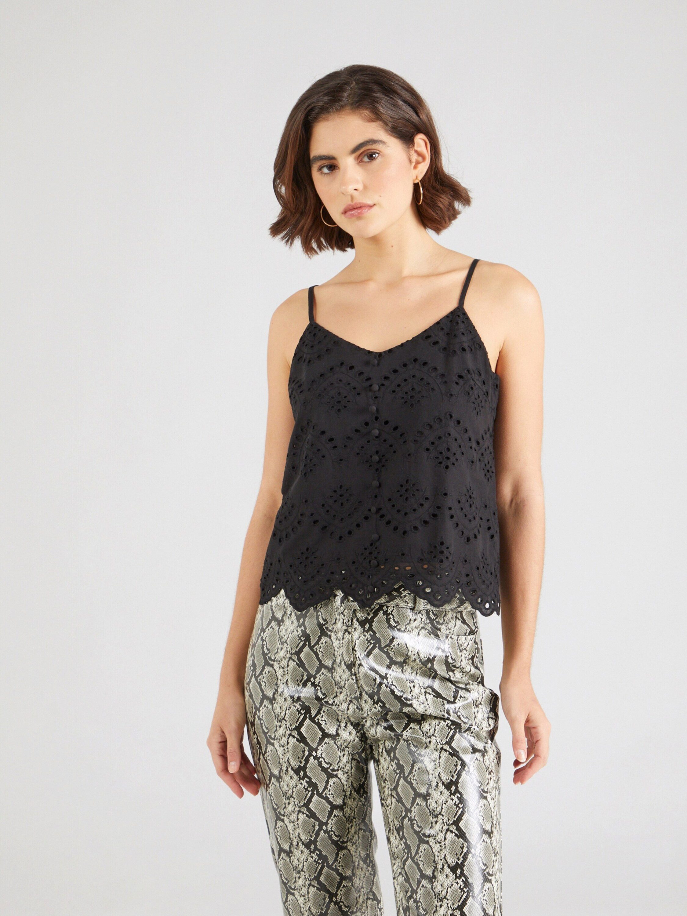 pieces Shirttop PCVILDE (1-tlg) Lochmuster