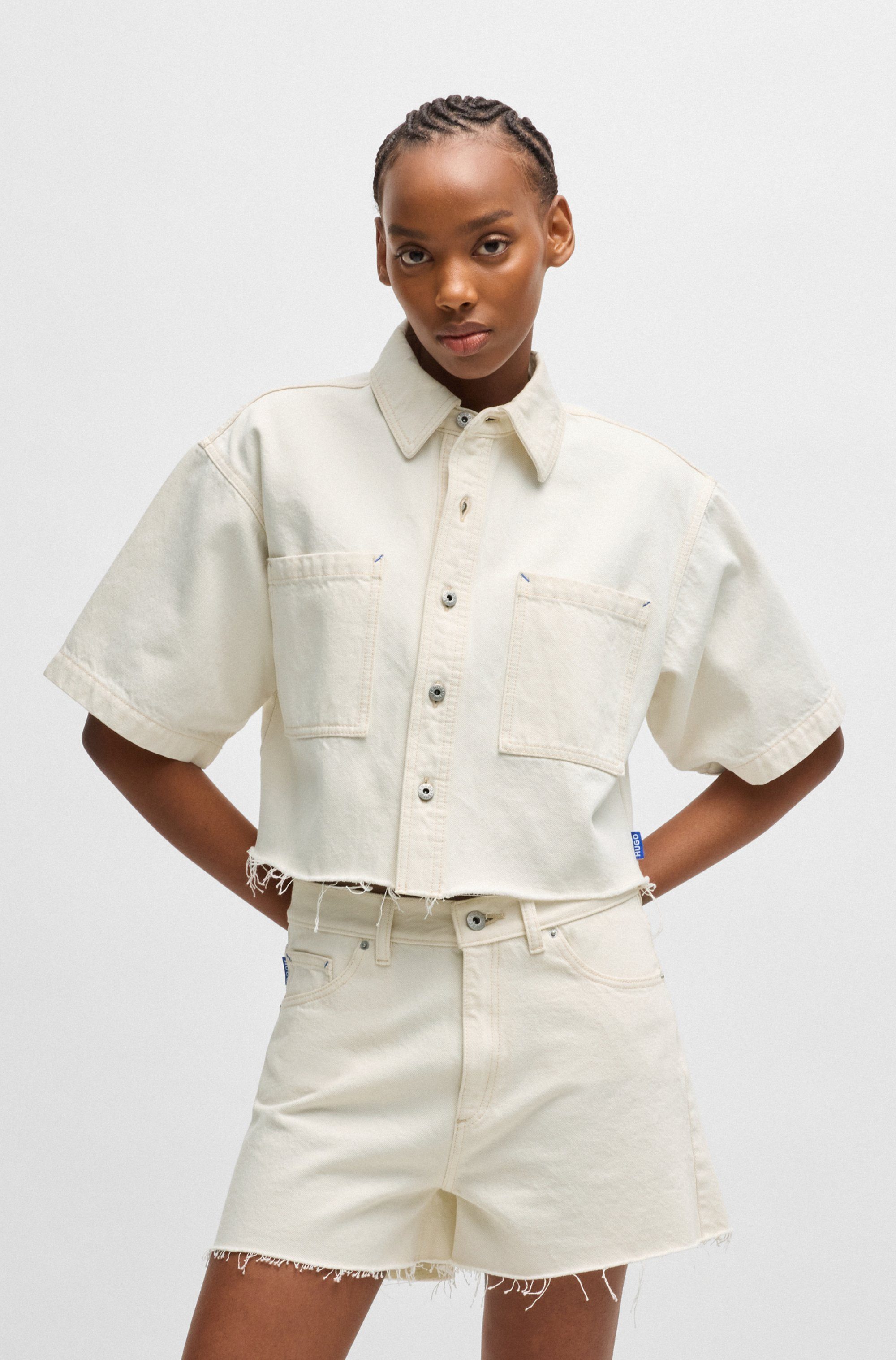 Jeansbluse Getecna