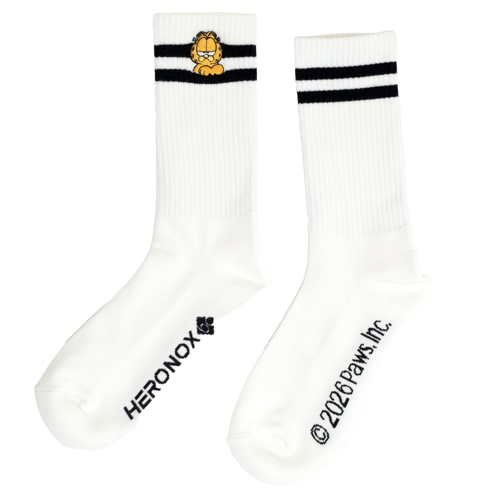 Bavarian Caps Sportsocken Bavarian Caps/Heronox Sportsocken "Garfield: Monday Mood" weiß (Sportsocken, Sportsocken)