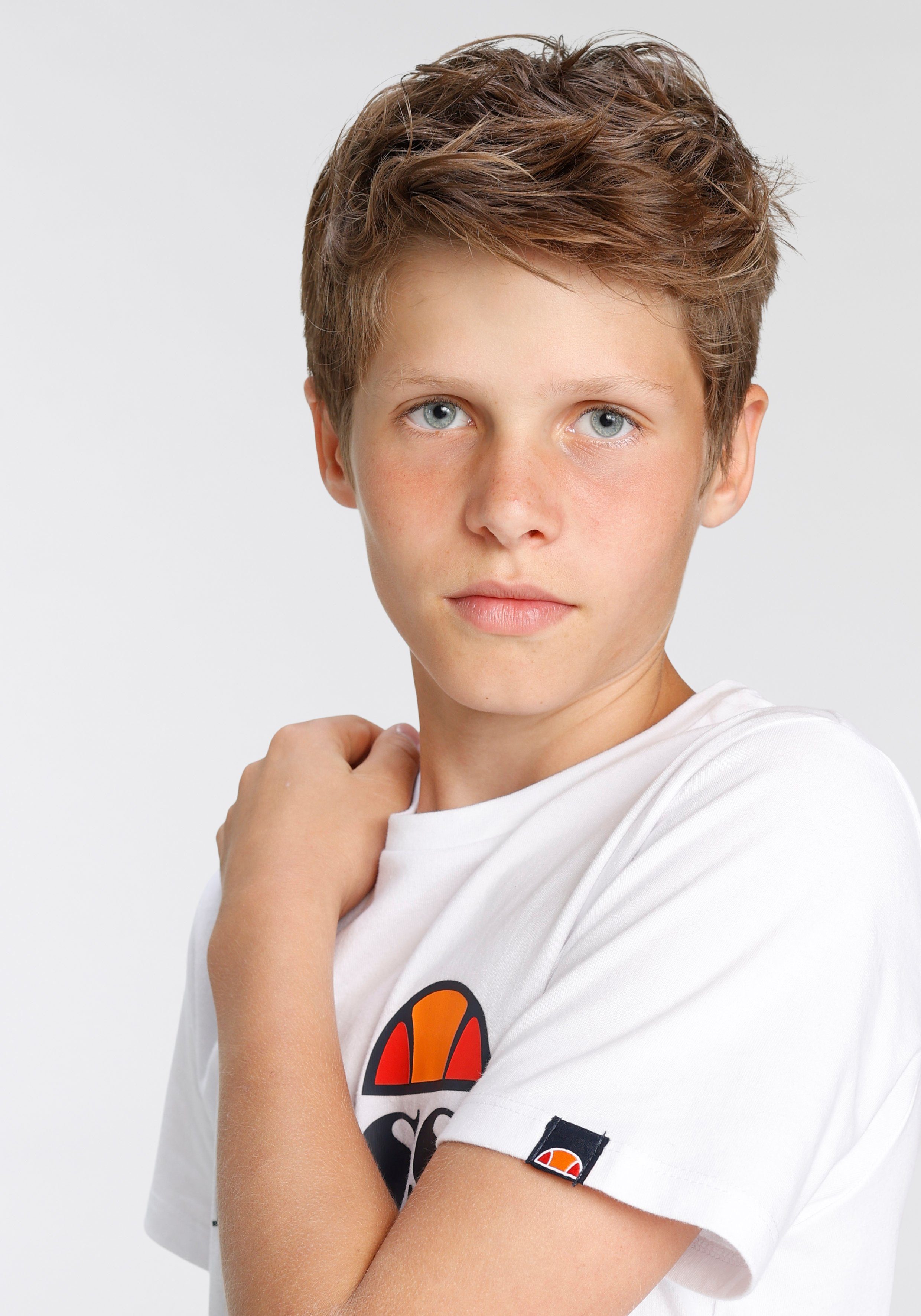 Ellesse T-Shirt MALIA Kurzarm, mit Rundhalsausschnitt, aus Baumwolle, gerader Abschluss