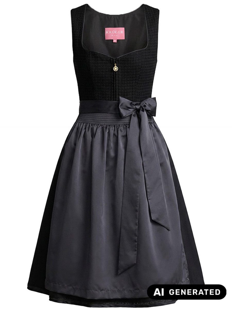 Krüger Madl Dirndl Dirndl Glorina 60cm Länge schwarz