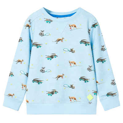 vidaXL Sweatshirt Kinder-Sweatshirt Hellblau Melange 116