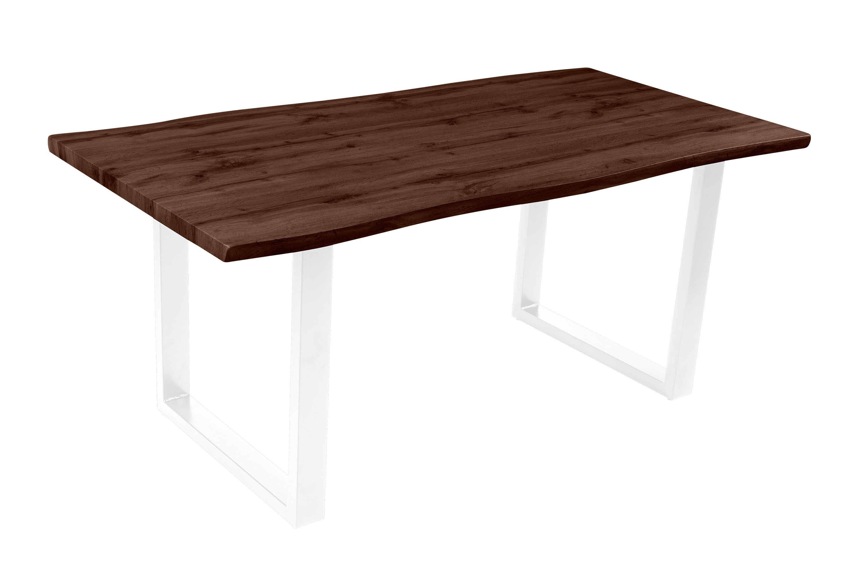 Loreno® Esstisch Josy, Nussbaumholz, Baumkante, MDF-Platte, günstig online kaufen