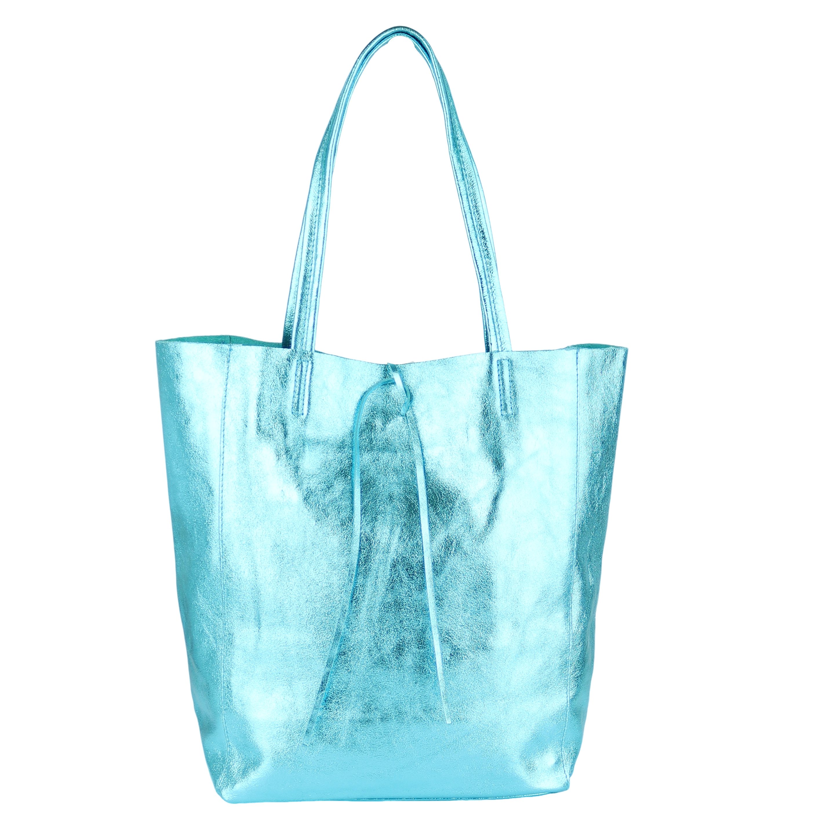 MIRROSI Shopper aus Echtleder / Wildleder, Made in Italy, Henkeltasche Tasche (Einkaufstasche in vielen trendigen Farben), Tragetasche (38x38x16cm) mit Stauraum A4 Ordner