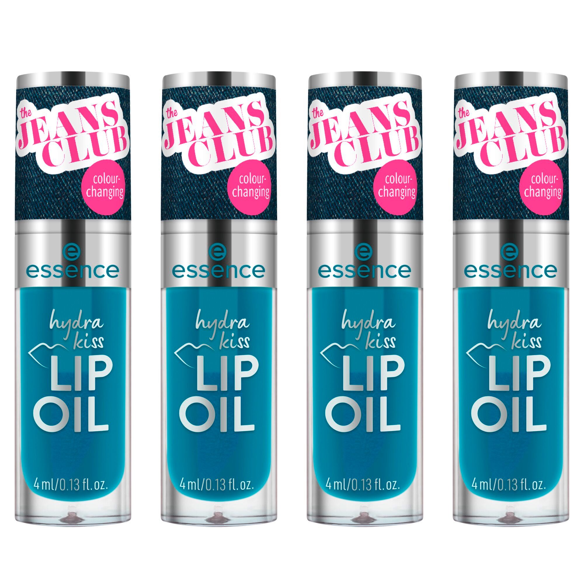 Essence Lipgloss the JEANS CLUB colour-changing hydra kiss lip oil, 4-tlg.