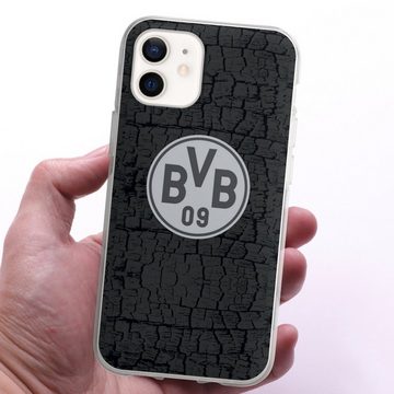 DeinDesign Handyhülle BVB Borussia Dortmund Trikot BVB Trikot Kohle und Stahl, Apple iPhone 12 Silikon Hülle Bumper Case Handy Schutzhülle