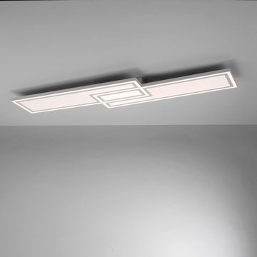 click-licht LED Panel LED Deckenleuchte Edging in Grau 2x 16,5W 3800lm, keine Angabe, Leuchtmittel enthalten: Ja, fest verbaut, LED, warmweiss, LED Panele