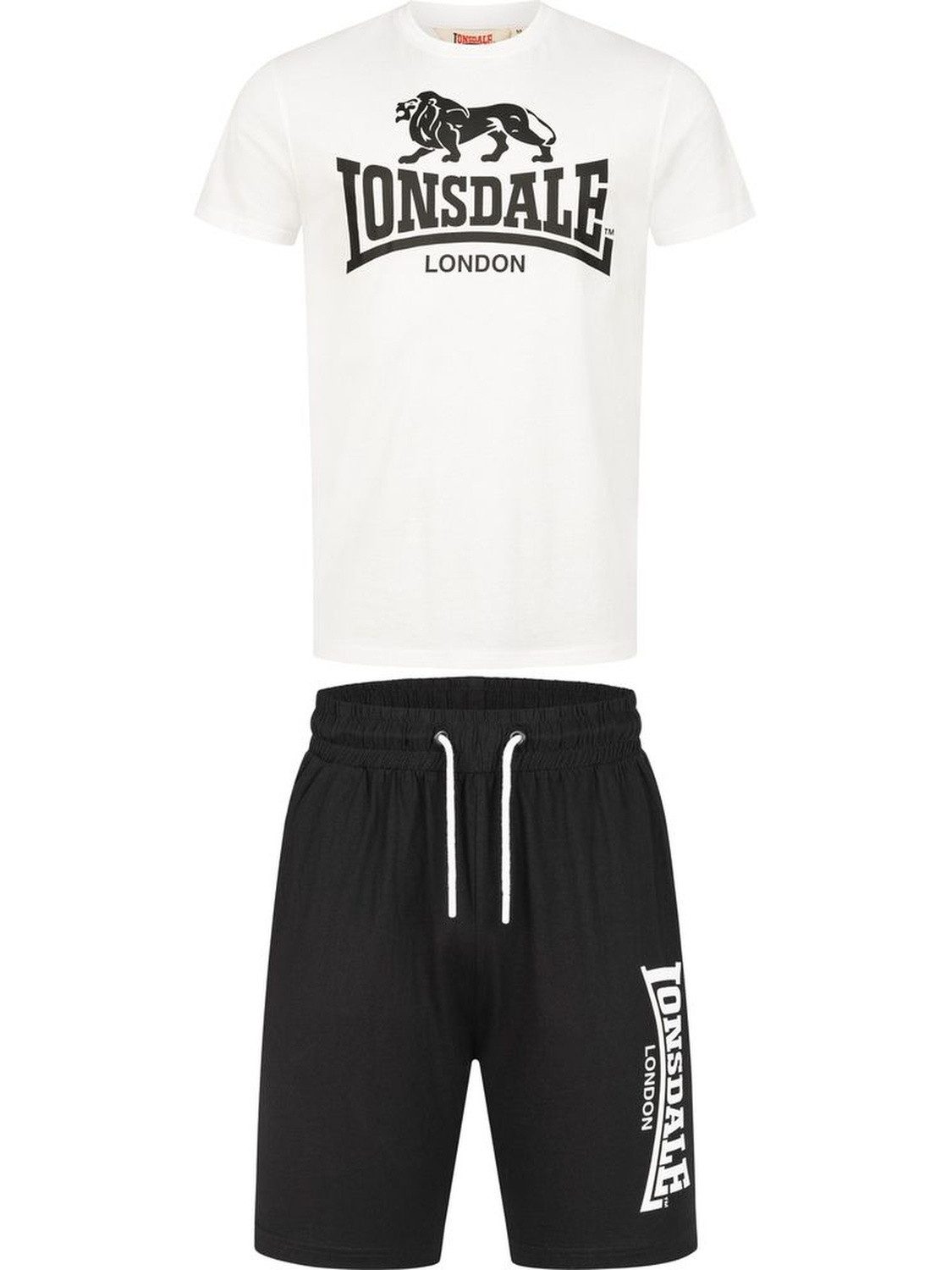 Lonsdale Trainingsanzug Mair T-Shirt & Shorts Set Normale Passform