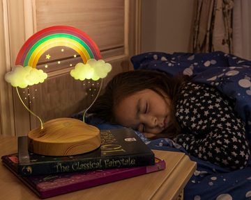 Geschenkelampe LED Nachttischlampe Regenbogen UV Druck 3D Nachtlicht Taufgeschenk, Leuchte 7 Farben fest integriert, Geburtstagsgeschenk für Freunde, Mädchen, Jungen, Babys, Geschenk für Ostern
