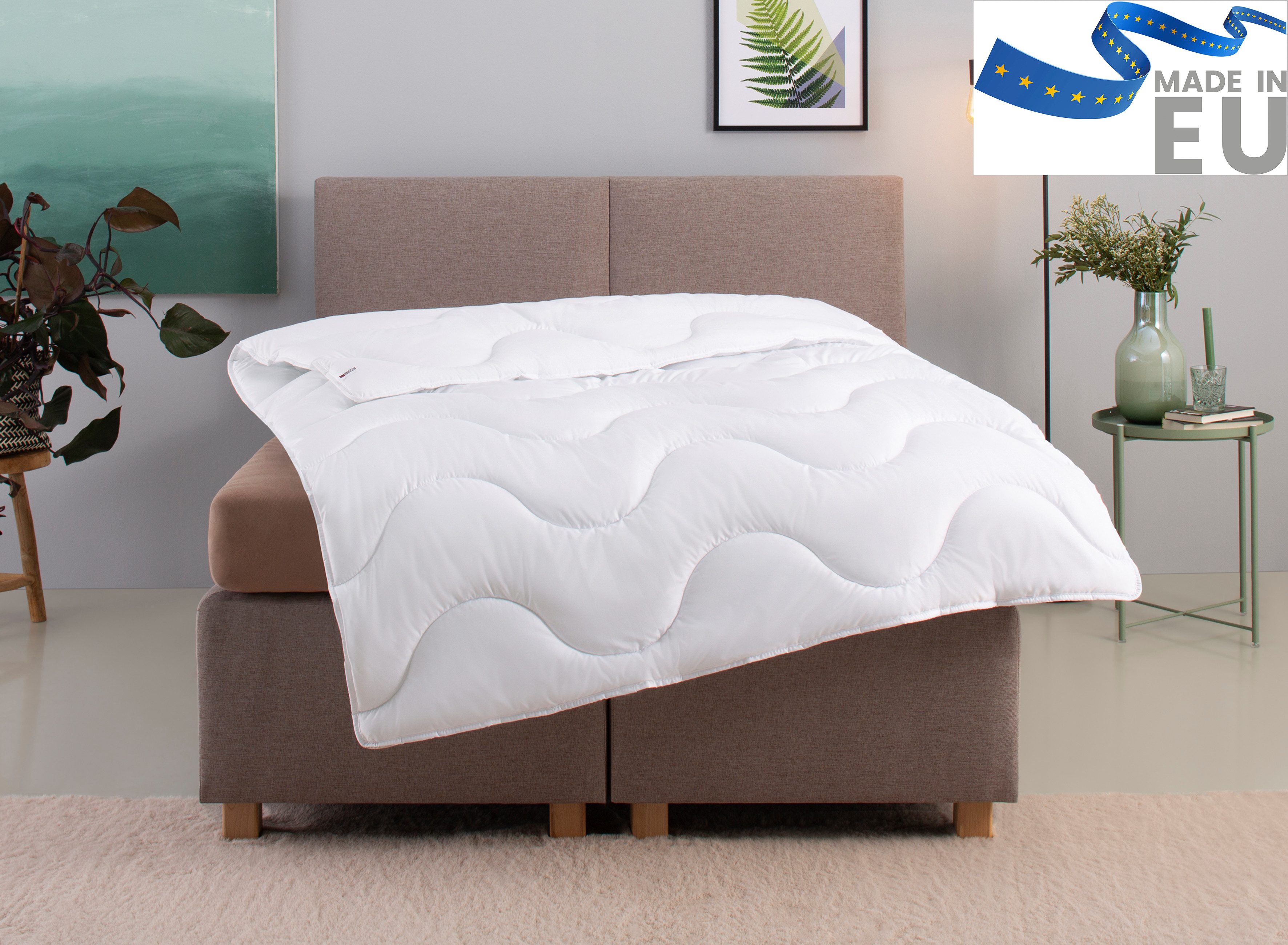 my home Microfaserbettdecke Mailo Bettdecke 135x200 cm, 155x220 cm, Füllung: Polyester, Bezug: Microfaser-Feinbatist, Sommer, Winter, Decke, kuschelweicher Microfaser-Feinbatist Bezug