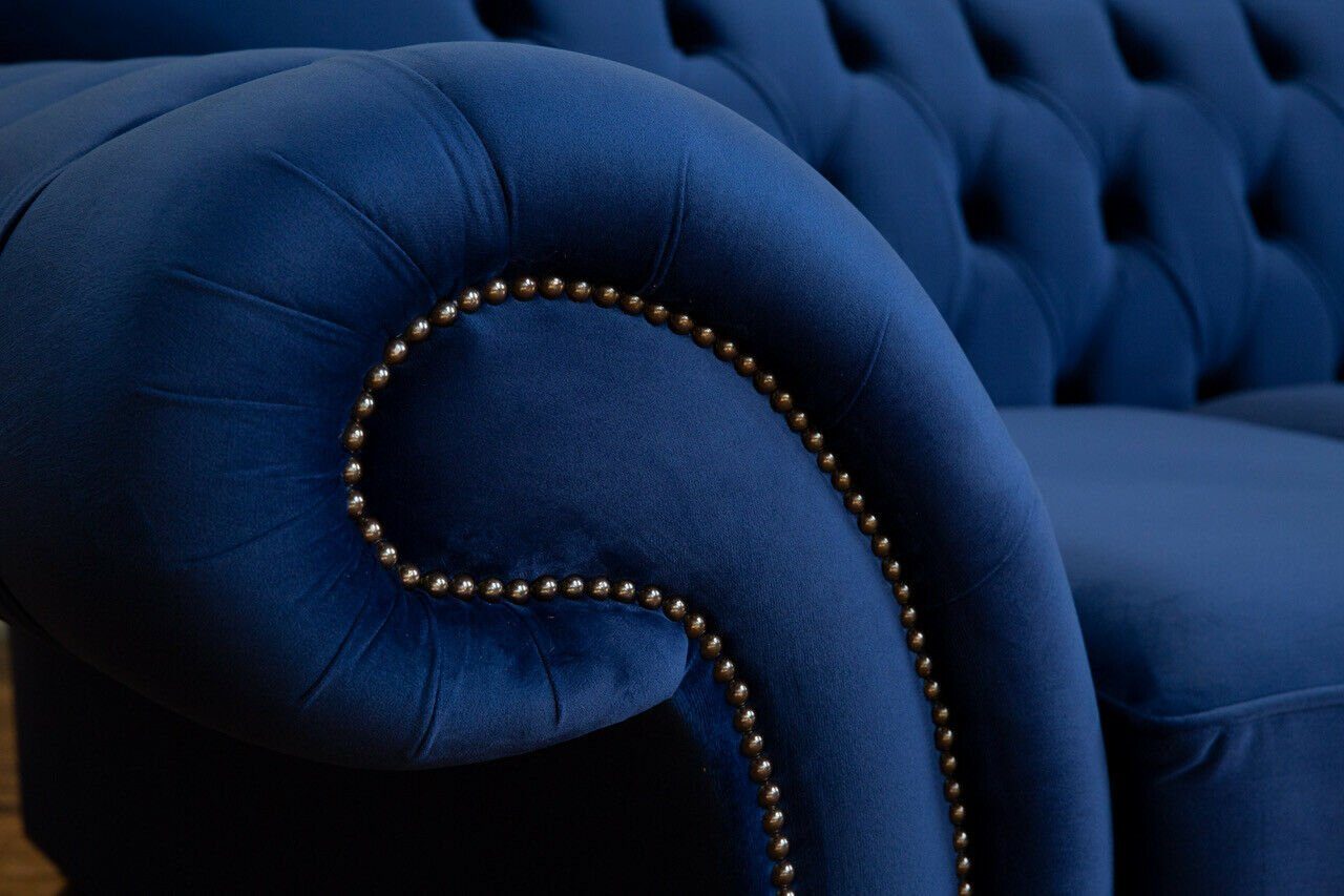 Chesterfield-Sofa, Sofa JVmoebel Couch 200 cm 2 Sitzer Chesterfield Design