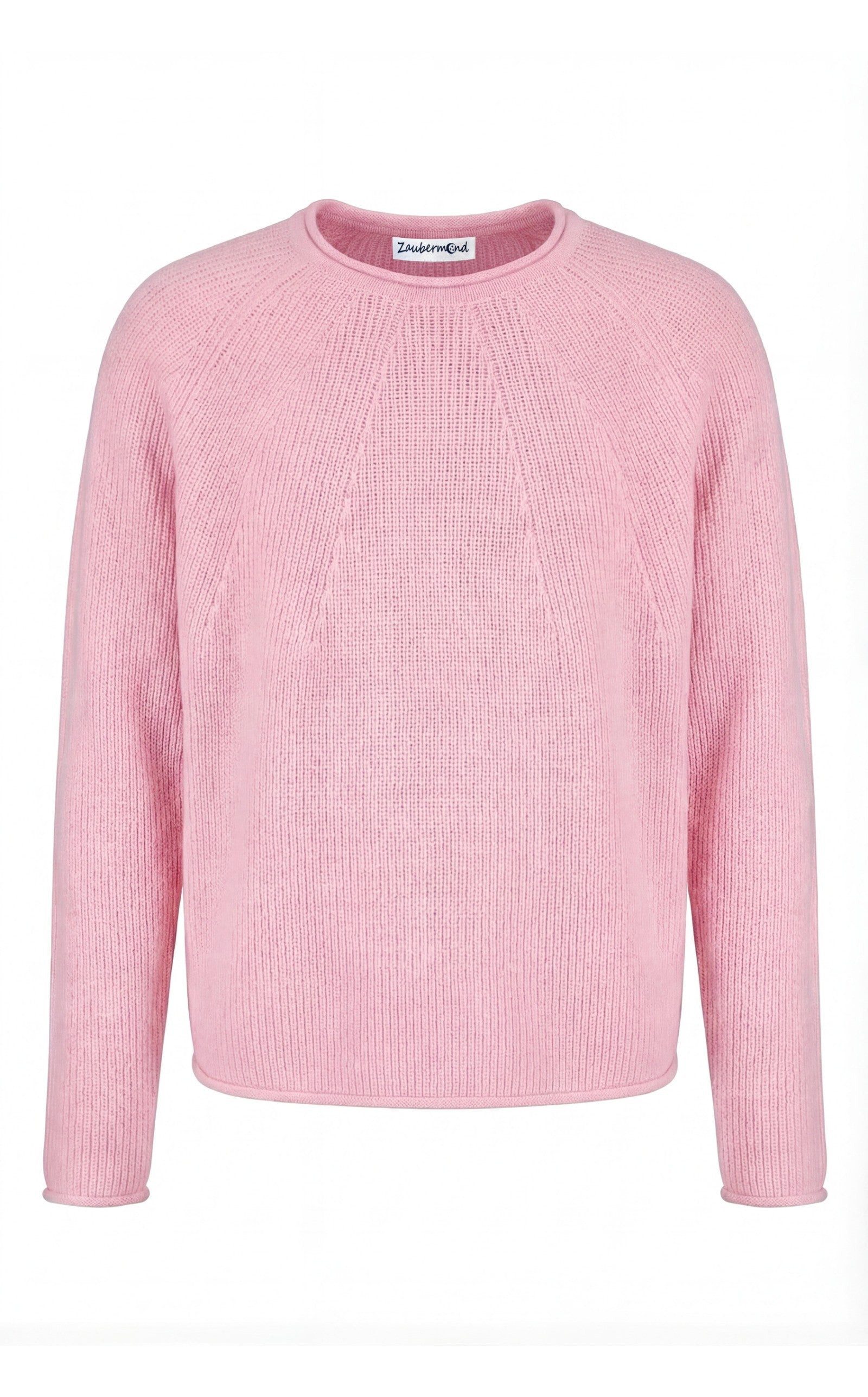 Zaubermond Strickpullover Strickpullover mit diagonalen Strickelementen, Raglan, Anhänger in